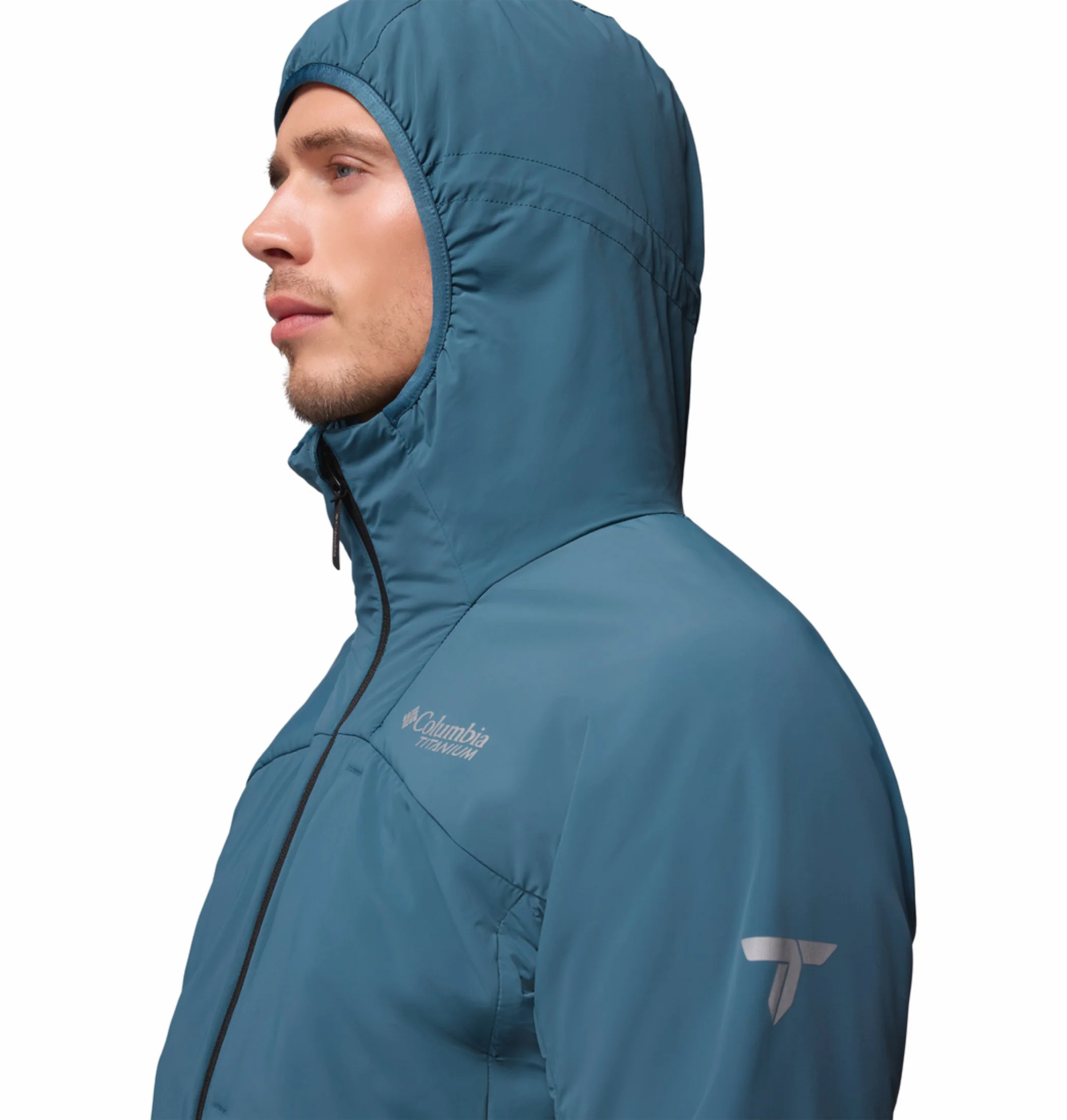Columbia Men Teal OmniShield Silver Leaf Lite Down Jacket - Image 11