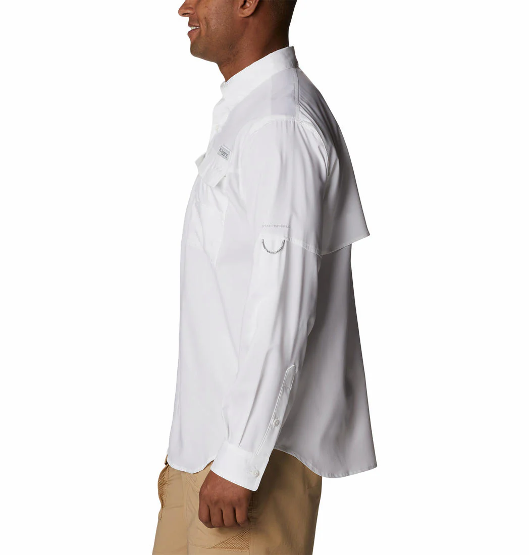 Columbia Men White Blood and Guts IV Woven LS (Sun Protection) - Image 4