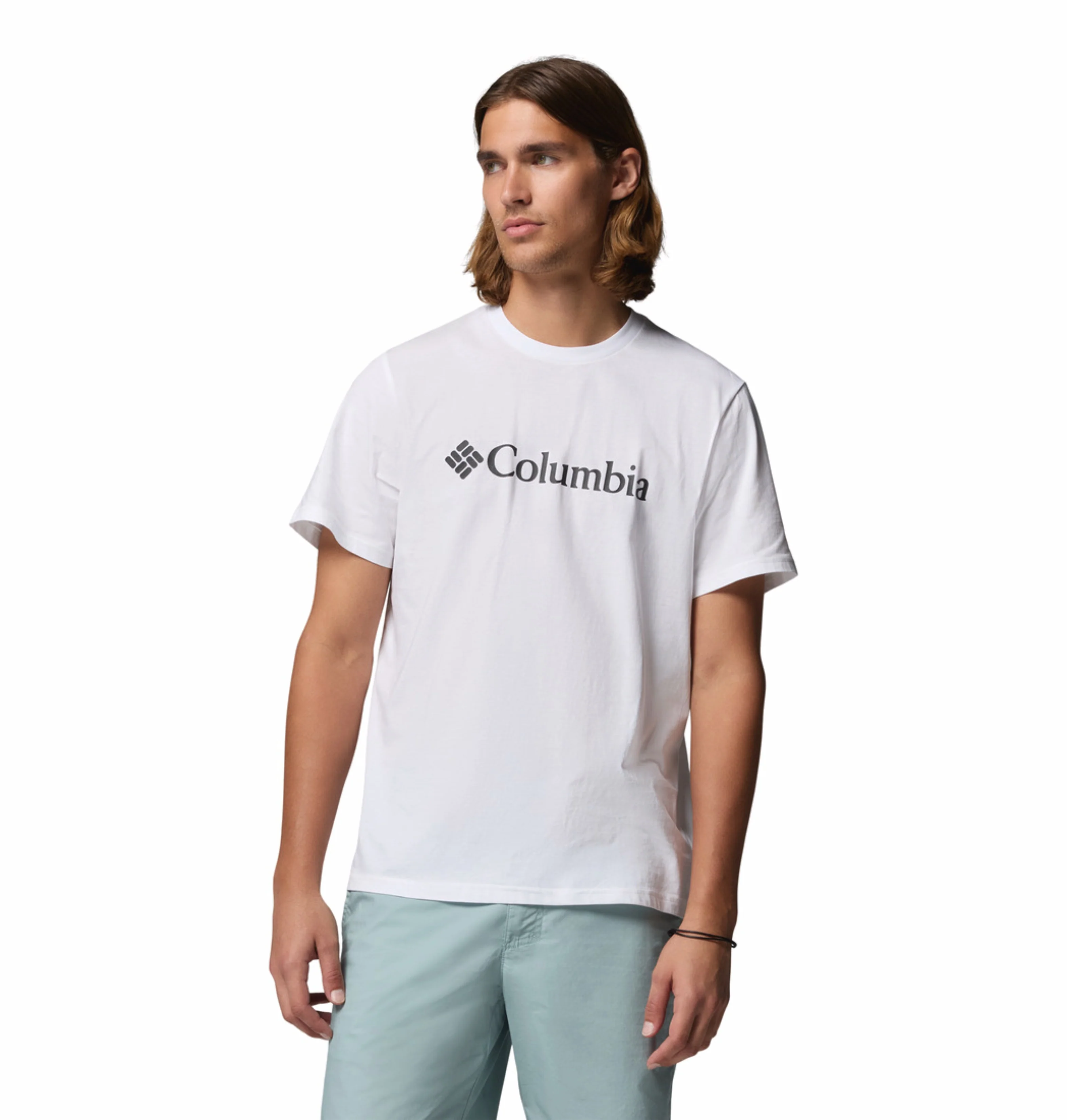 Columbia Men White CSC Basic Logo Tshirt