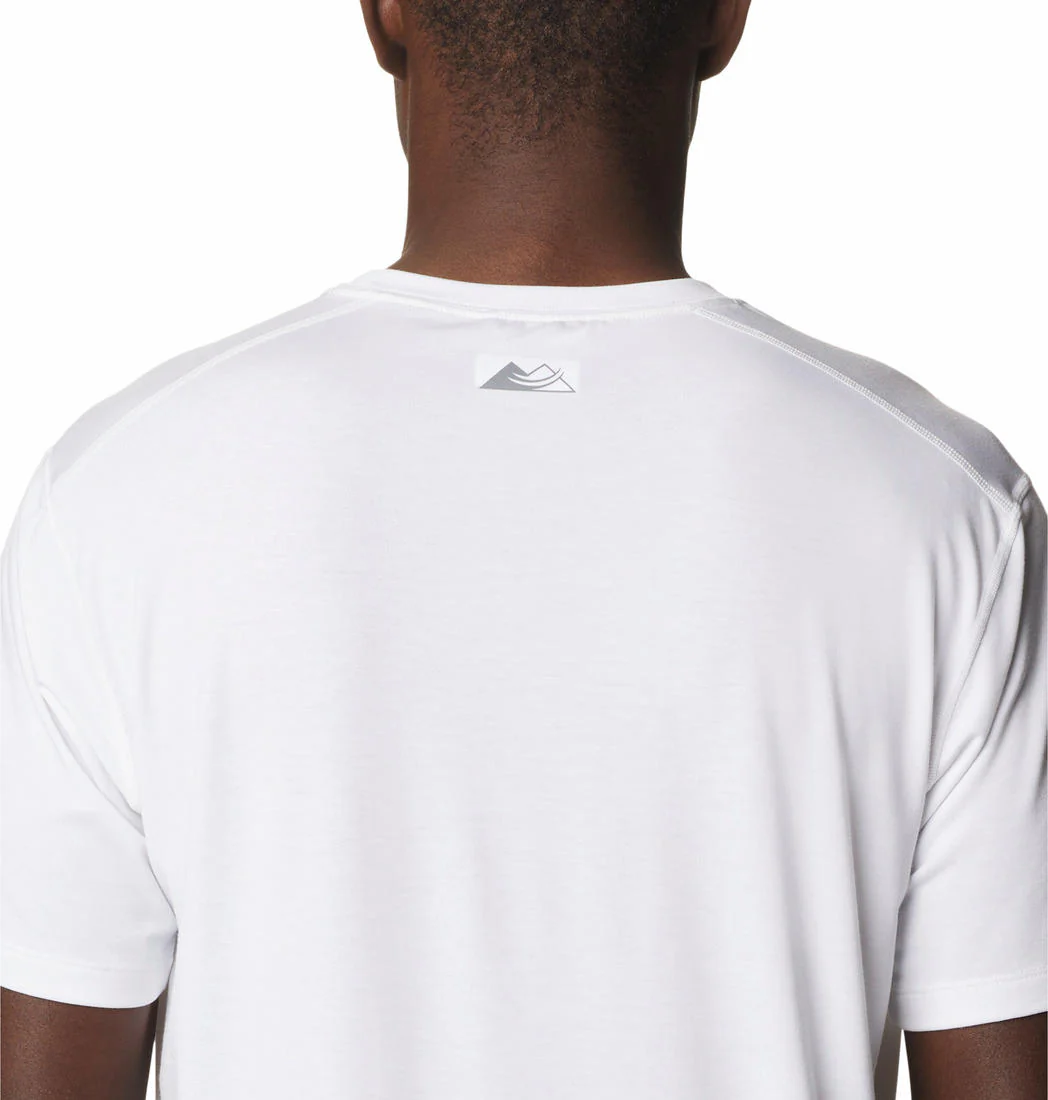 Columbia Men White M Endless Trail Running Tech Tee - Image 6