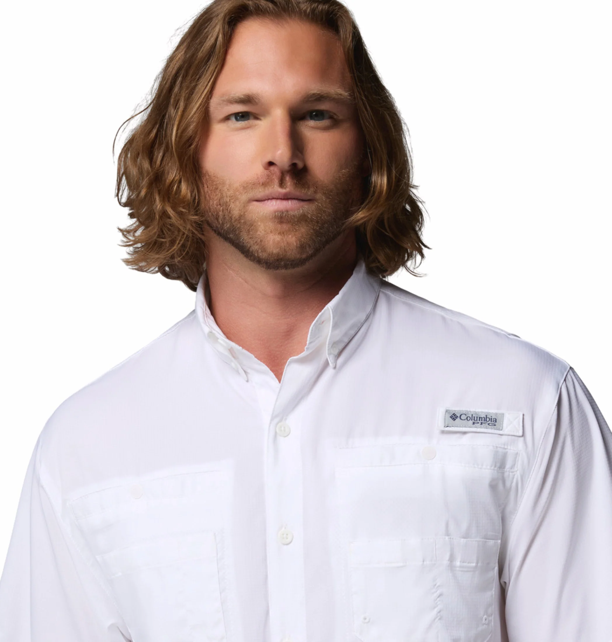 Columbia Men White Omni-Shade Tamiami II Short Sleeve Shirt - Image 7