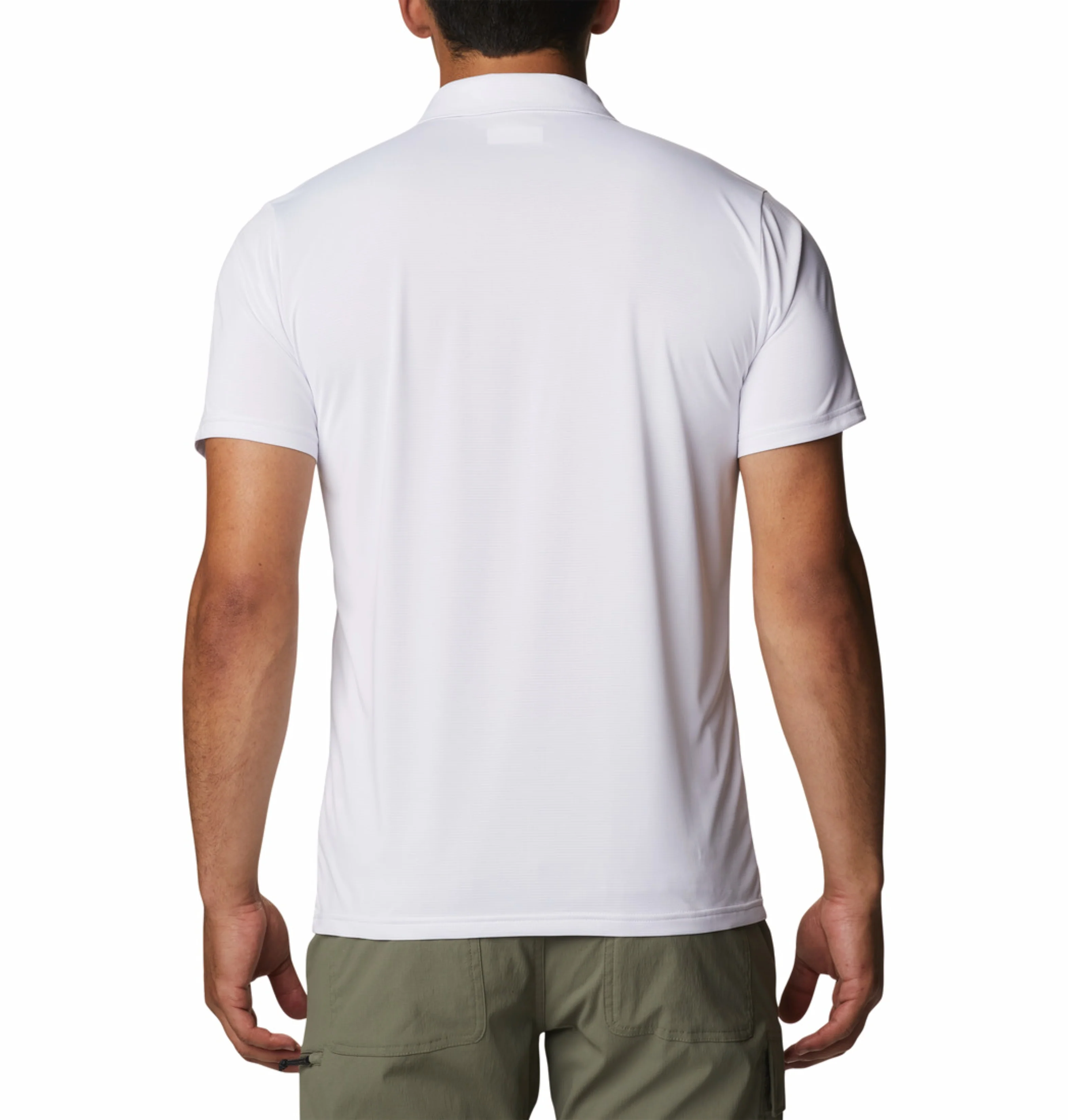 Columbia Men White Omni-Wick Hike Polo Tshirt - Image 4