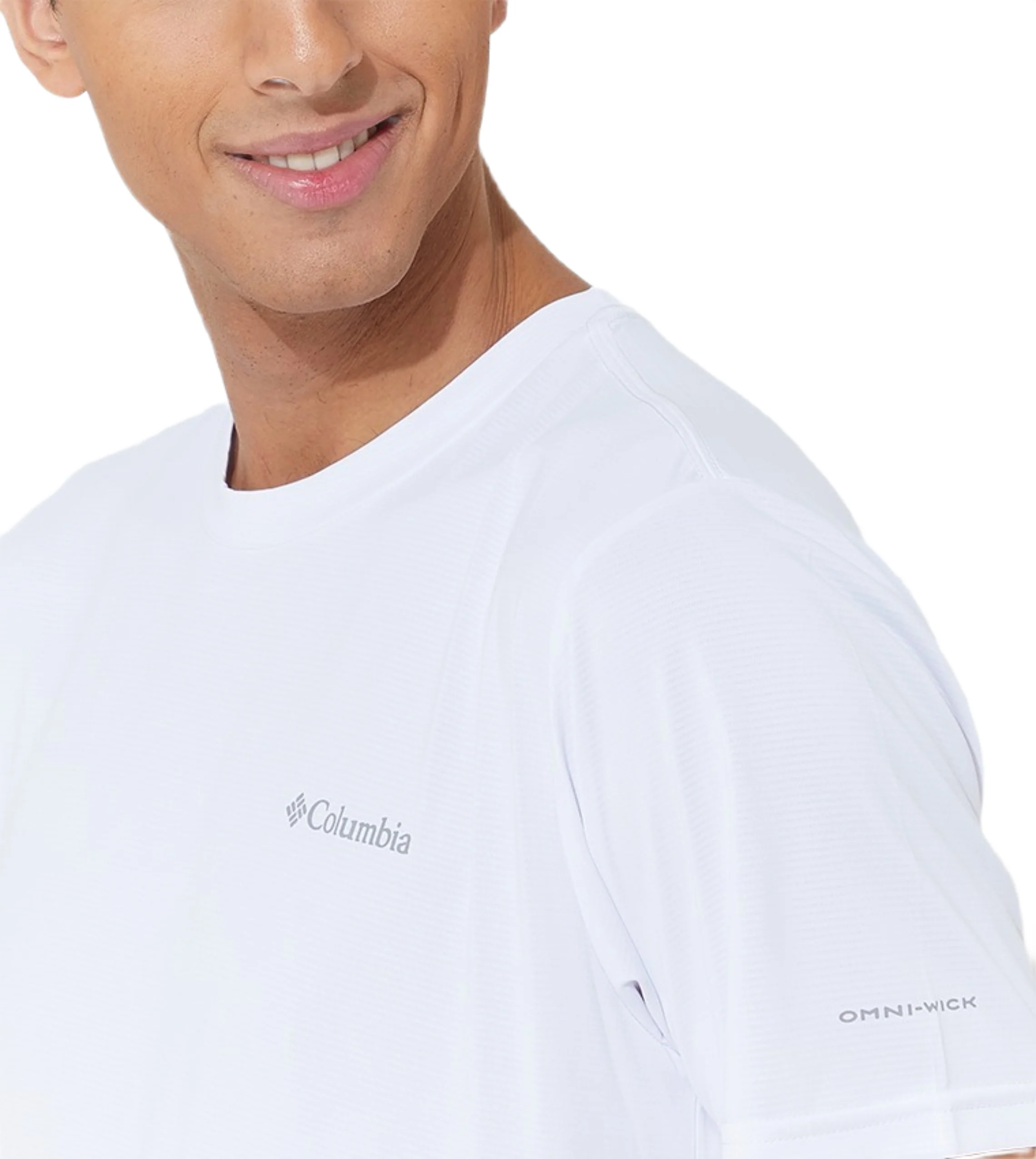 Columbia Men White Omni-Wick Hike Tshirt - Image 6