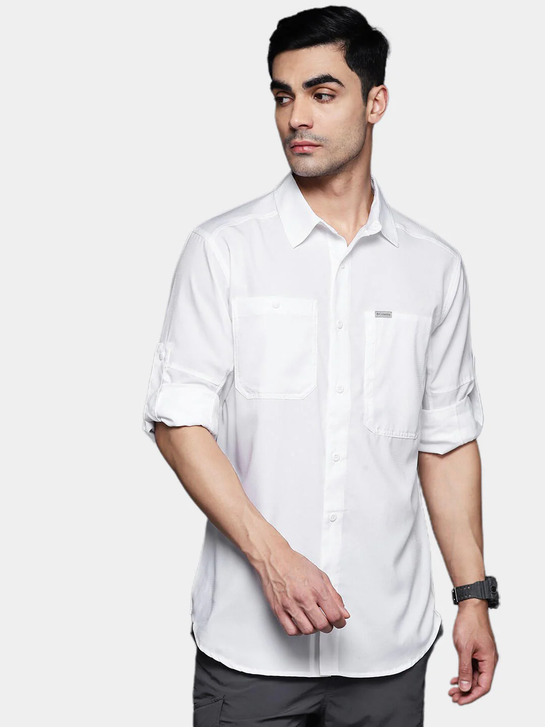 Columbia Men White Silver Ridge Utility Lite Long Sleeve (Sun Protection) - Image 13