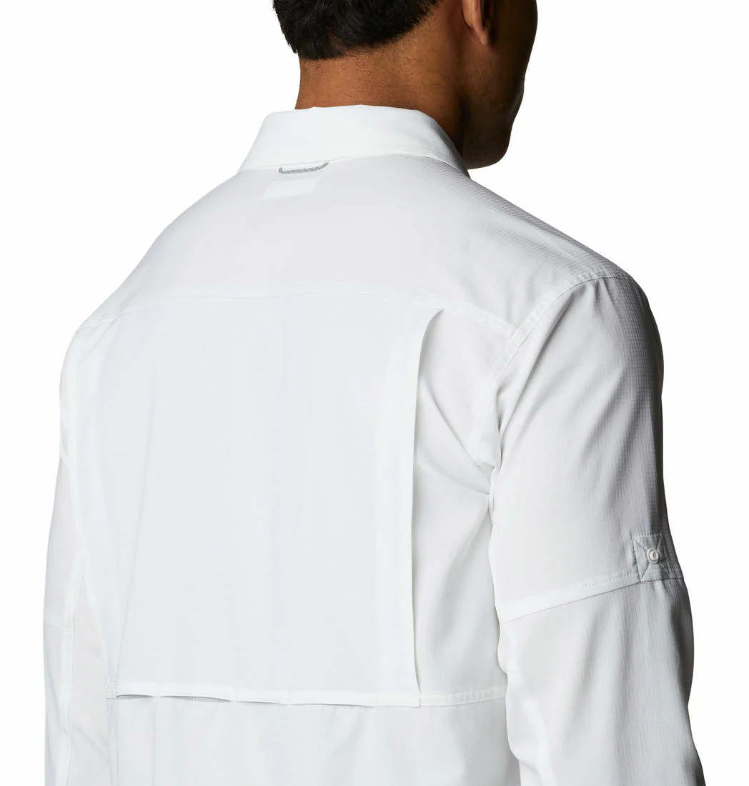 Columbia Men White Silver Ridge Utility Lite Long Sleeve (Sun Protection) - Image 5