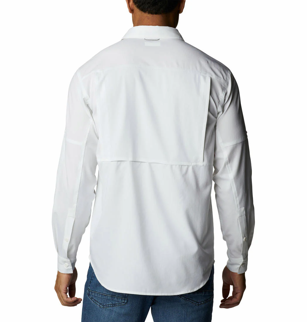 Columbia Men White Silver Ridge Utility Lite Long Sleeve (Sun Protection) - Image 8