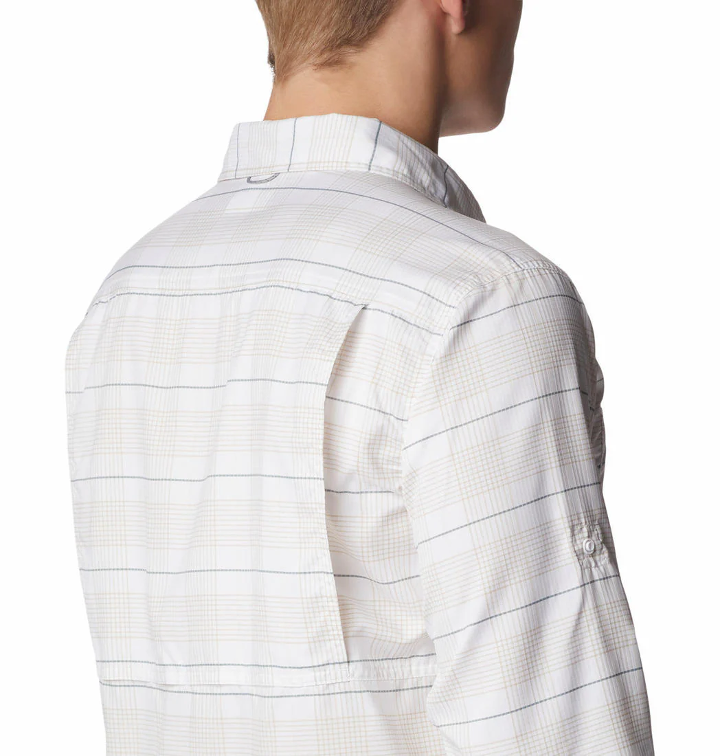 Columbia Men White Silver Ridge Utility Lite Plaid LS (Sun Protection) - Image 5