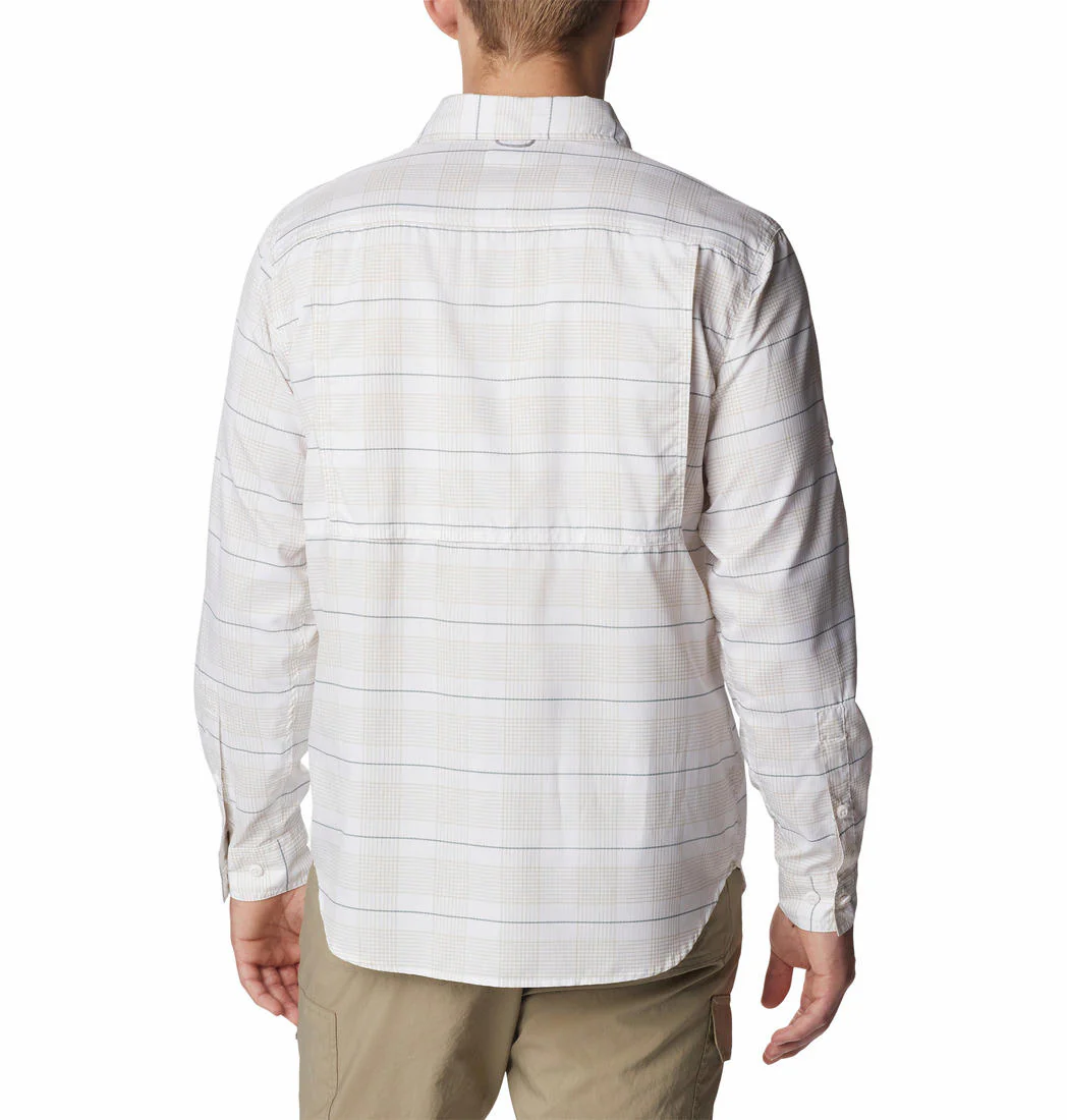 Columbia Men White Silver Ridge Utility Lite Plaid LS (Sun Protection) - Image 7