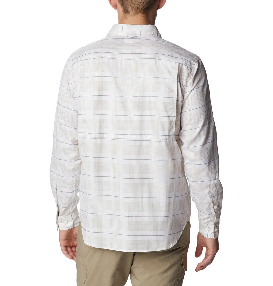 Columbia Men White Silver Ridge Utility Lite Plaid LS (Sun Protection) - Image 8