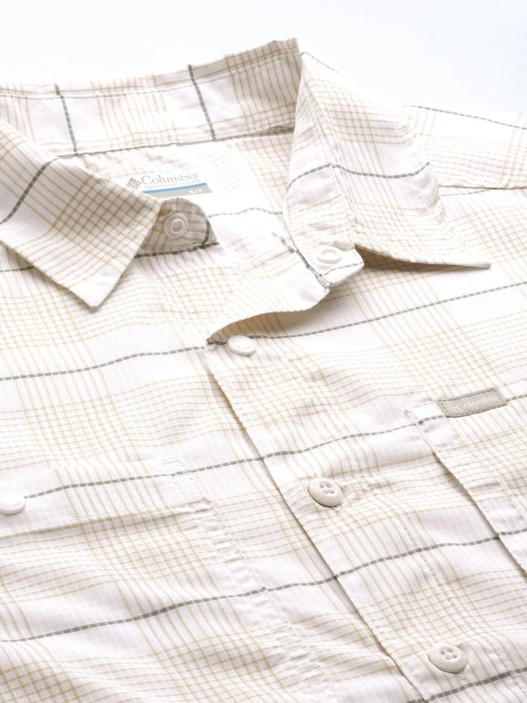 Columbia Men White Silver Ridge Utility Lite Plaid LS (Sun Protection) - Image 9