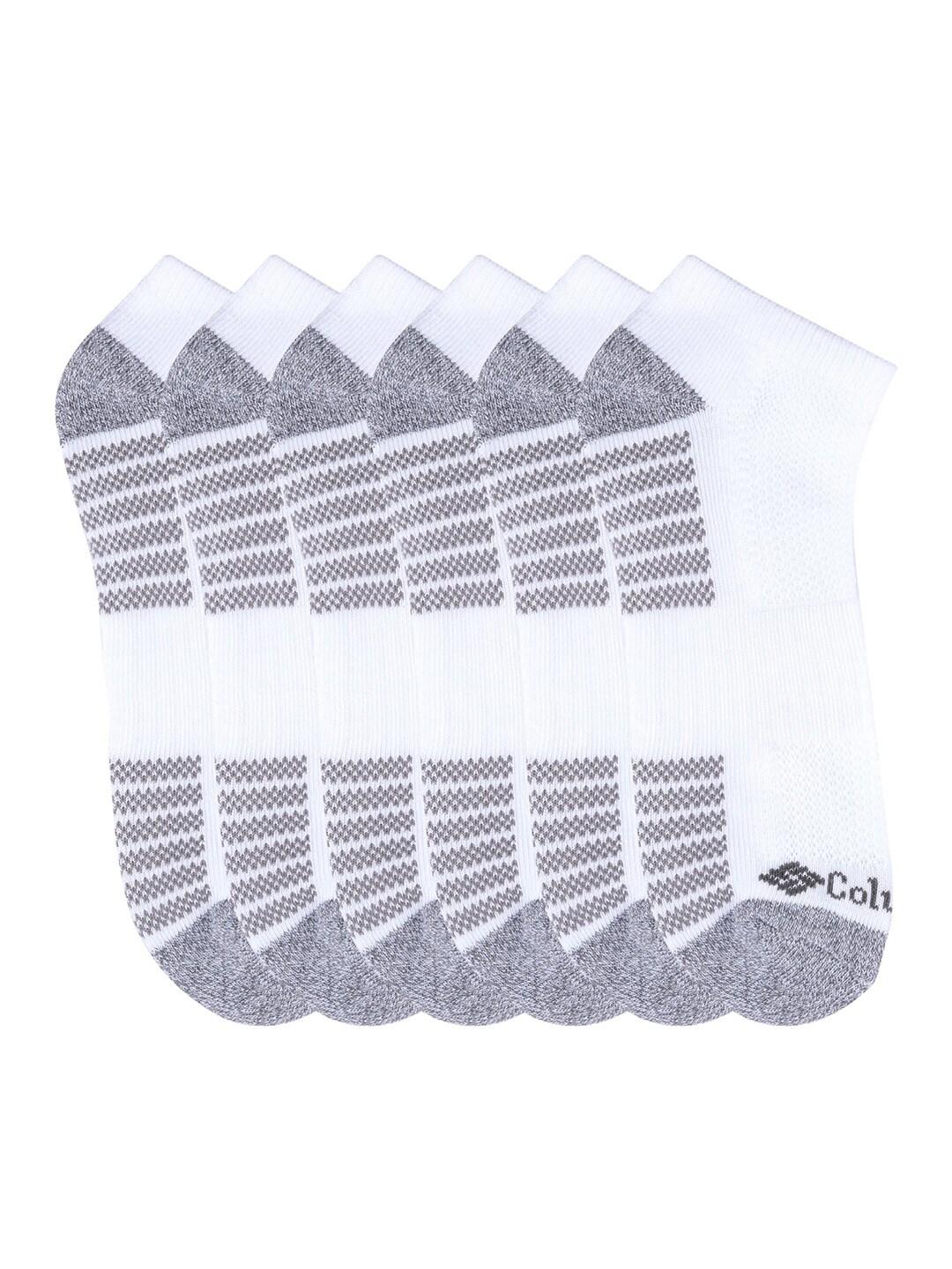 Columbia Men White SOCKS MN 6P NS/PIQ FTBED 6 PAIR  (6 Pair) (Non Returnable) - Image 2