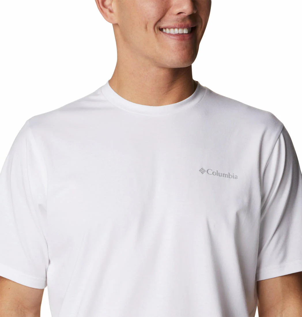 Columbia Men White Mens Sun Trek Short Sleeve Tee (Sun Protection) - Image 3