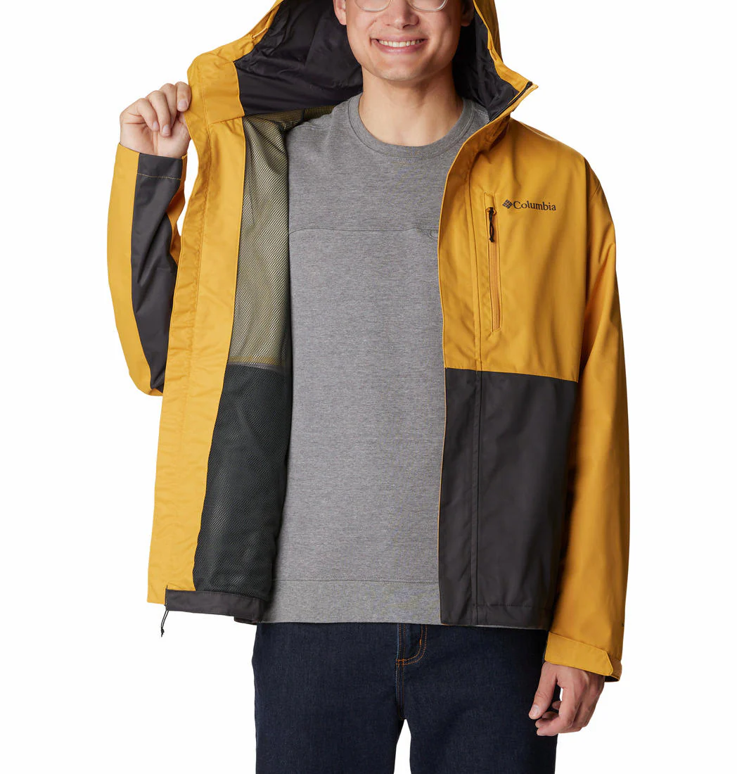 Columbia Men Yellow Hikebound Jacket Waterproof - Image 3