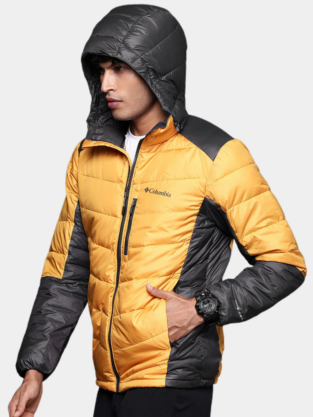 Columbia Men Yellow Labyrinth Loop Hooded Jacket - Image 10