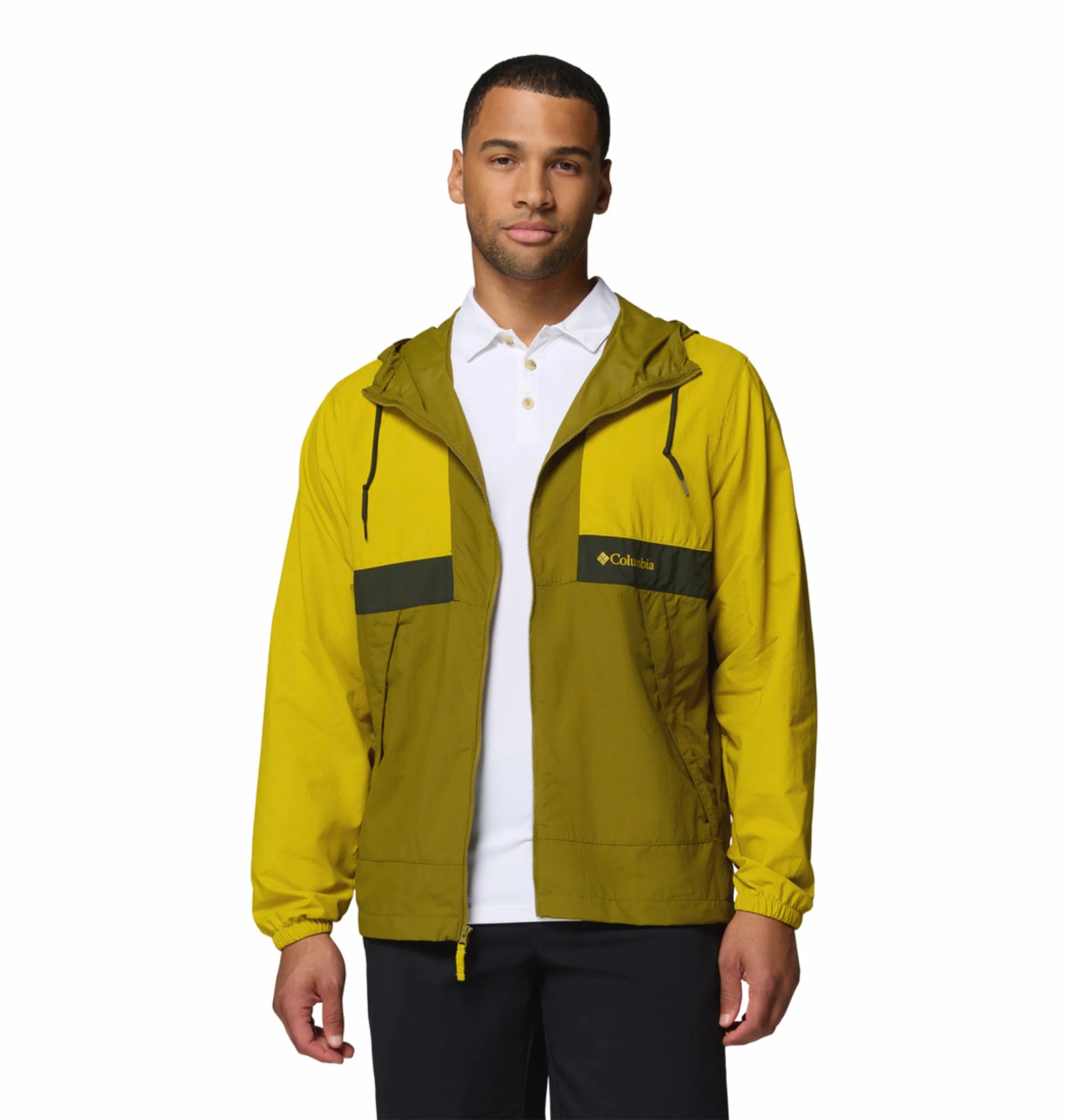 Columbia Men Yellow Omni-Shade Spire Valley Windbreaker - Image 6