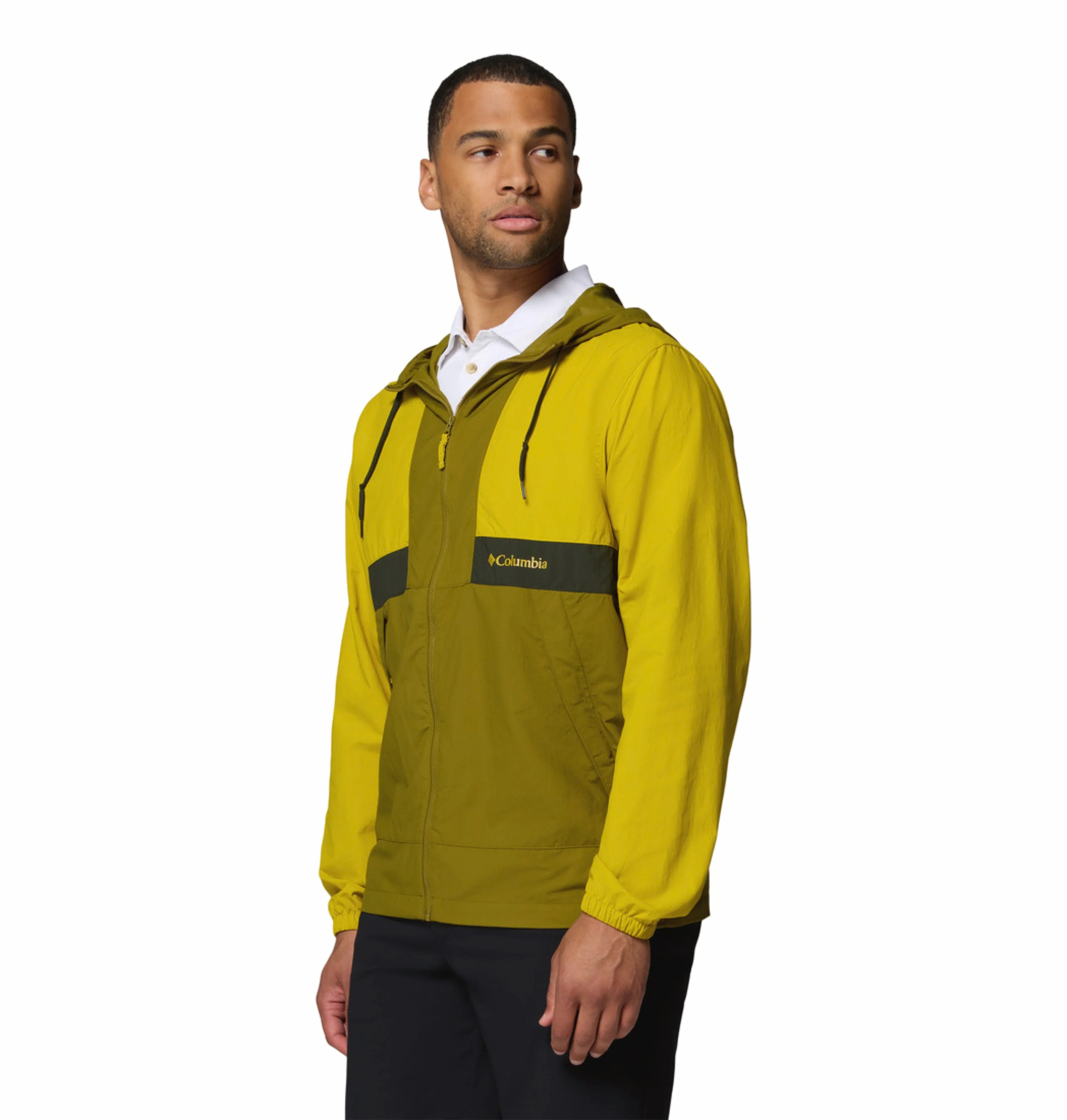 Columbia Men Yellow Omni-Shade Spire Valley Windbreaker - Image 8