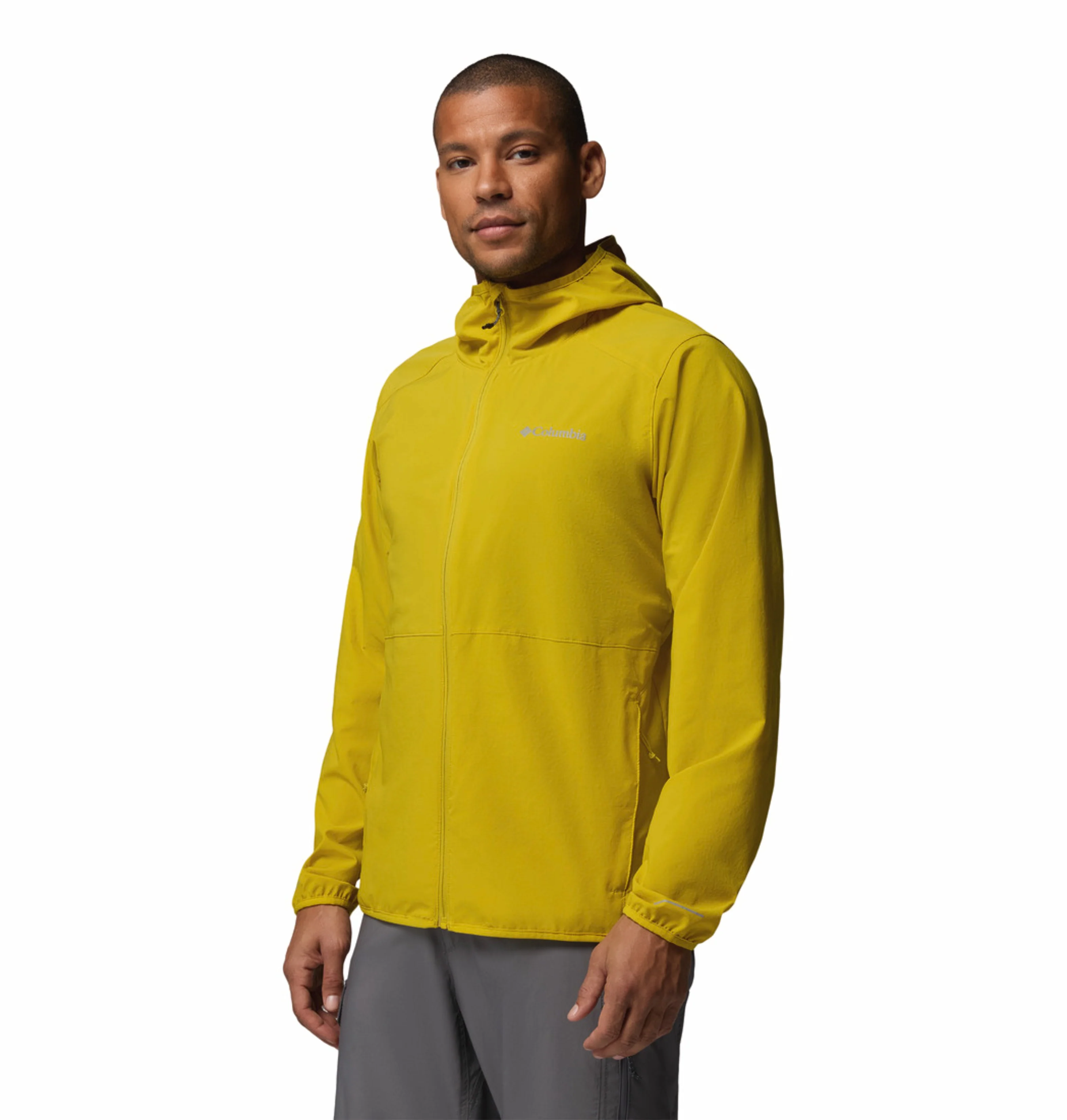 Columbia Men Yellow Omni-Shield Trailborne Windbreaker - Image 3