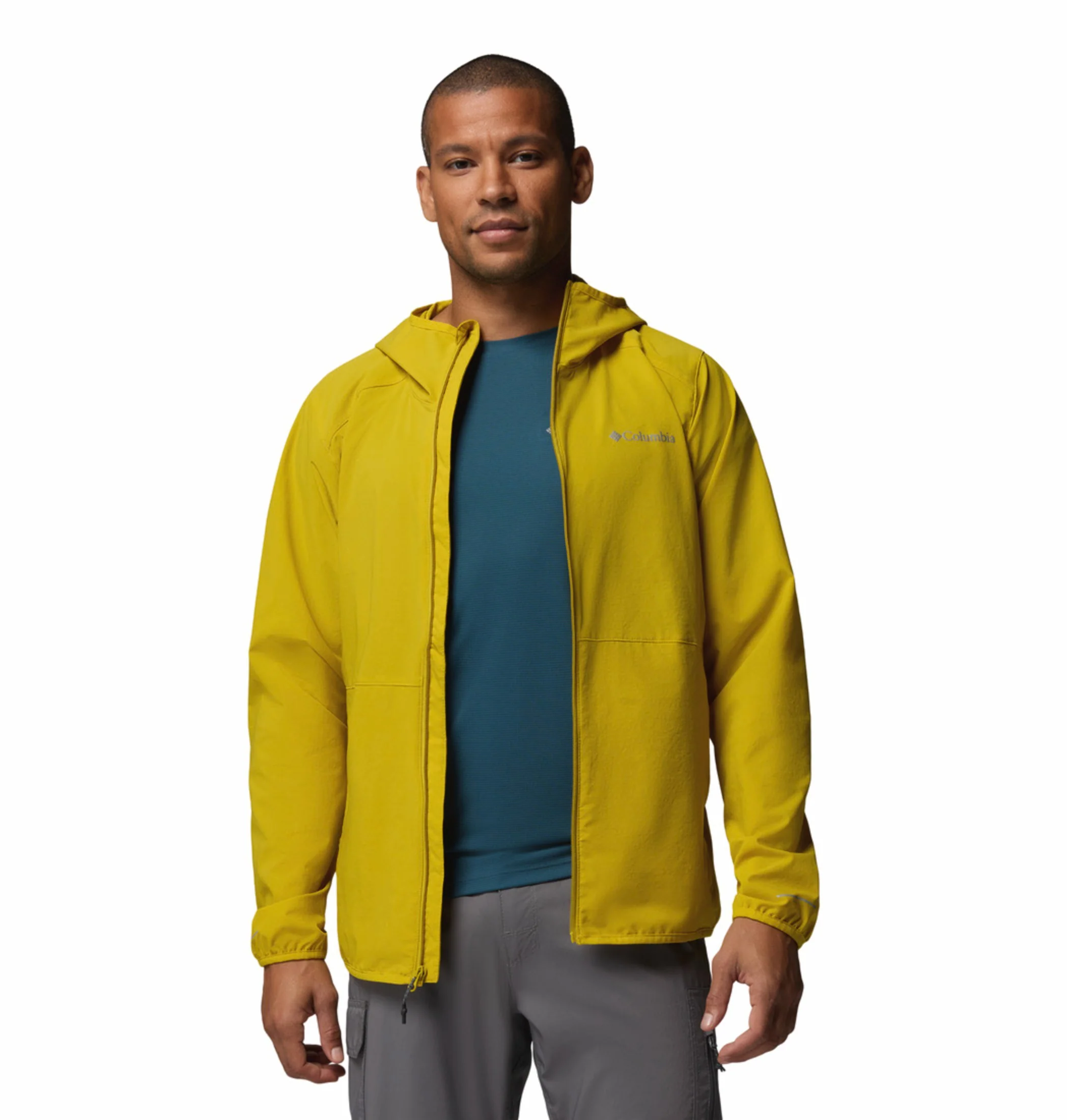 Columbia Men Yellow Omni-Shield Trailborne Windbreaker - Image 6