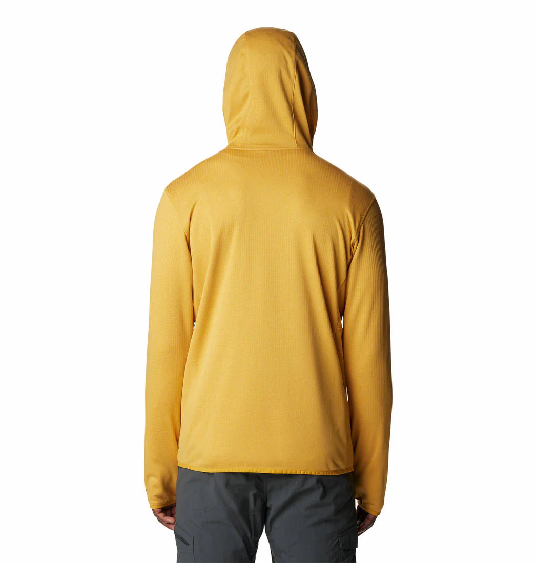 Columbia Men Yellow Park View Fleece Full Zip Hoodie - Image 7