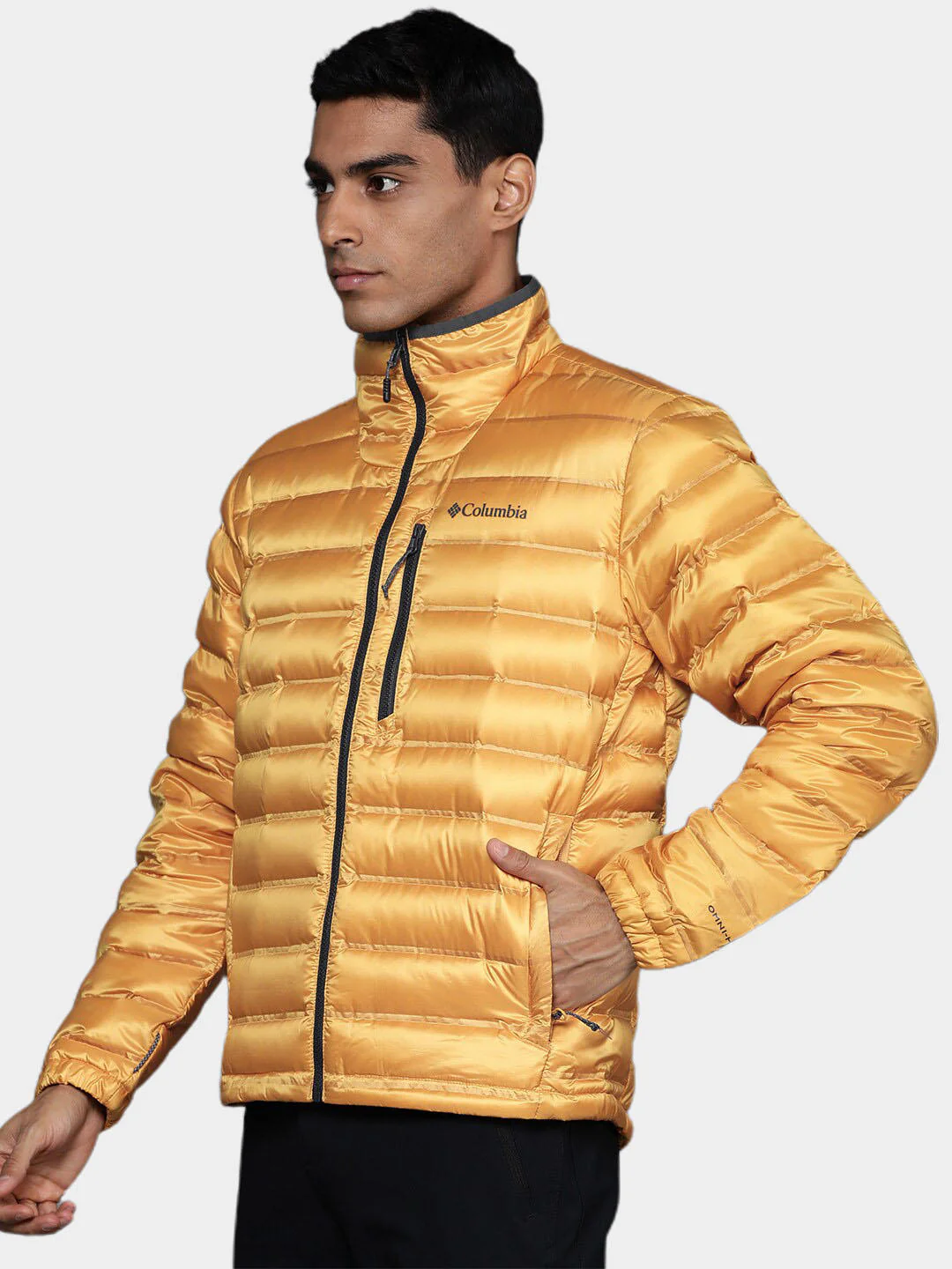 Columbia Men Yellow Pebble Peak Down Jacket - Image 10
