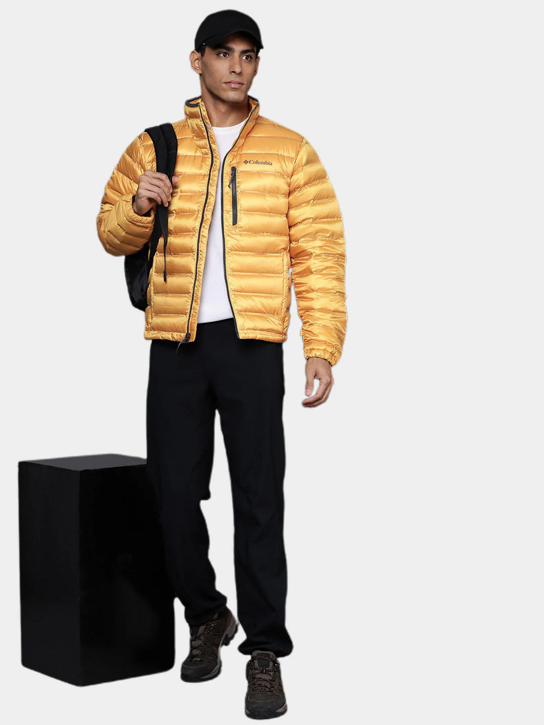 Columbia Men Yellow Pebble Peak Down Jacket - Image 11