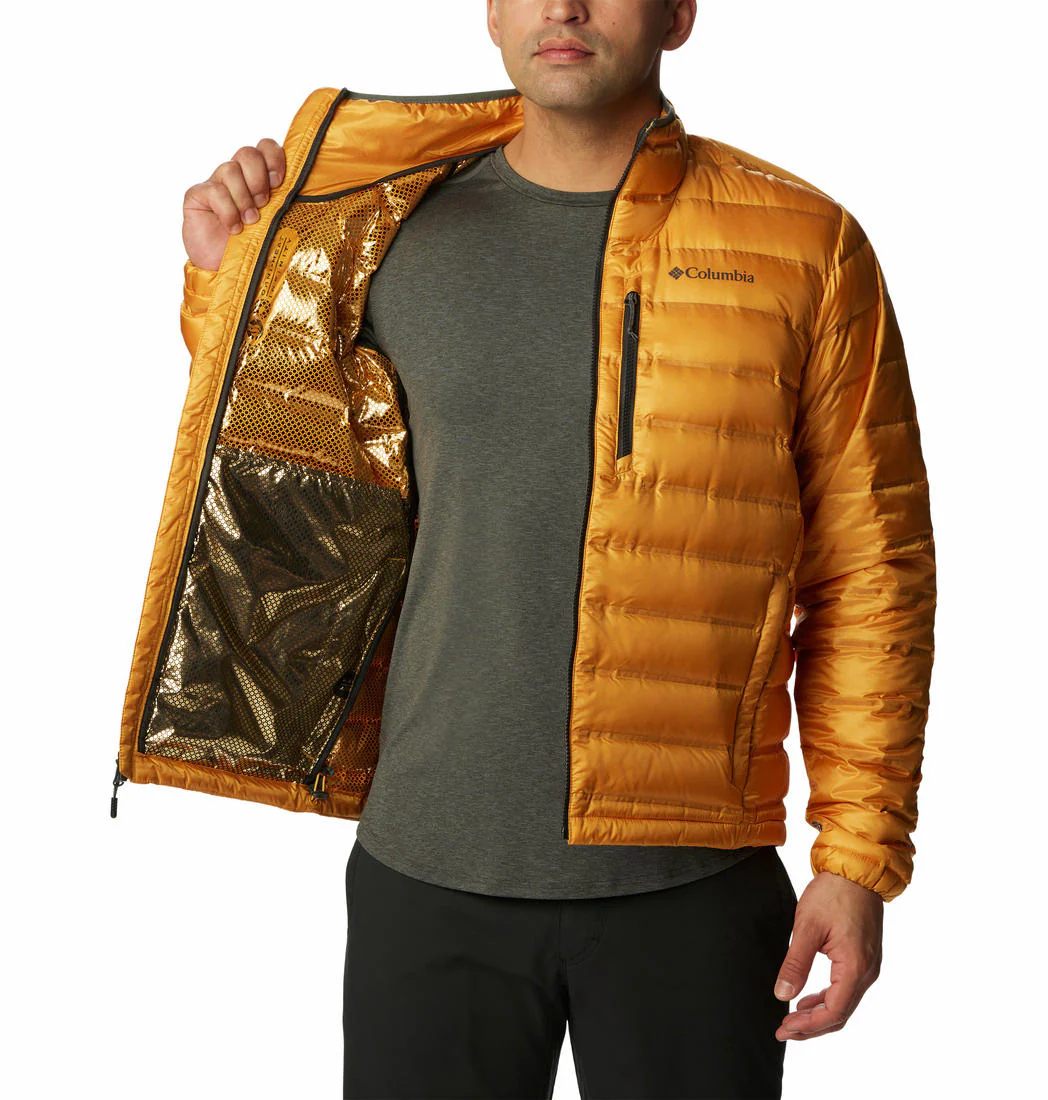 Columbia Men Yellow Pebble Peak Down Jacket - Image 3
