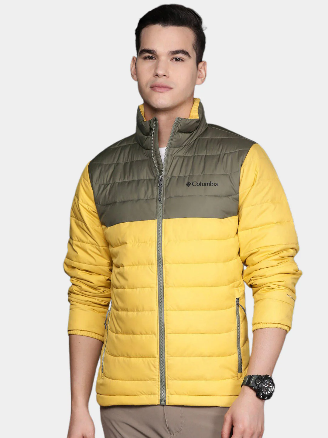 Columbia Men Yellow Powder Lite Jacket - Image 12