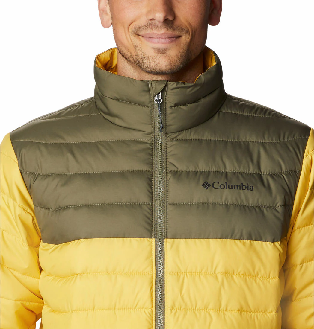 Columbia Men Yellow Powder Lite Jacket - Image 3