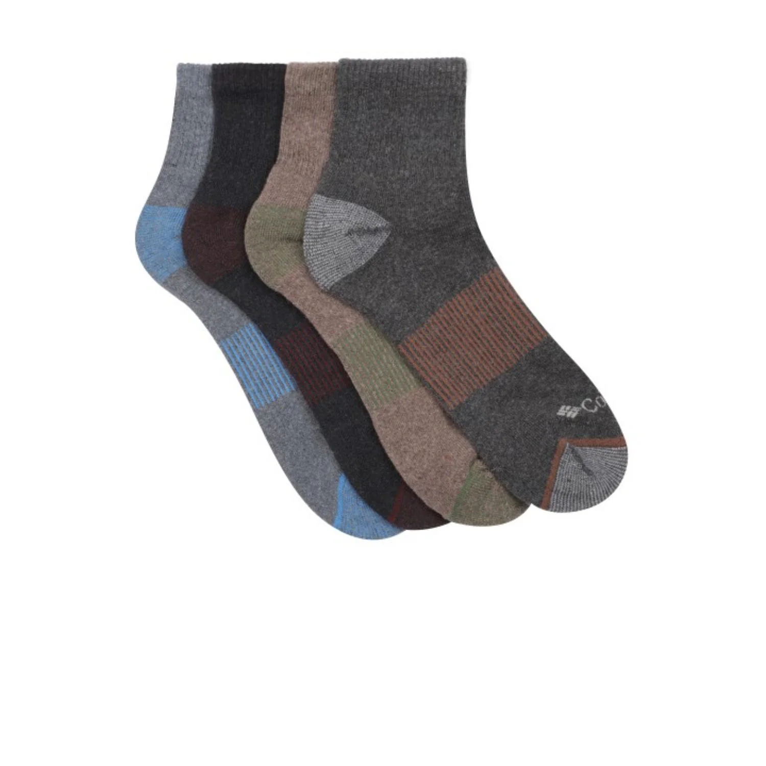 Columbia Men Assorted HEATHER RIB QUARTER  (4 Pair) (Non Returnable) - Image 2