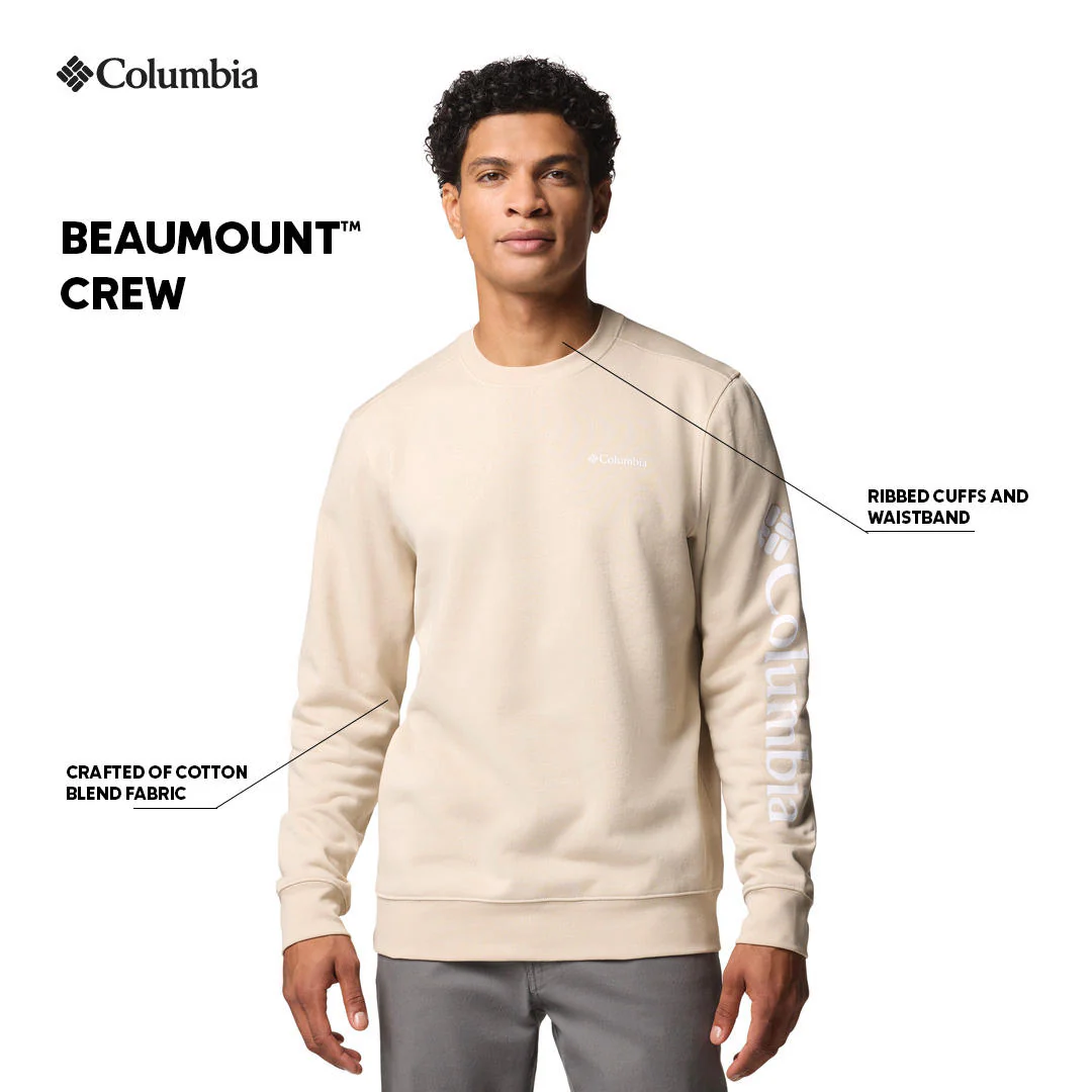 Columbia Men Brown Beaumount Crew - Image 2