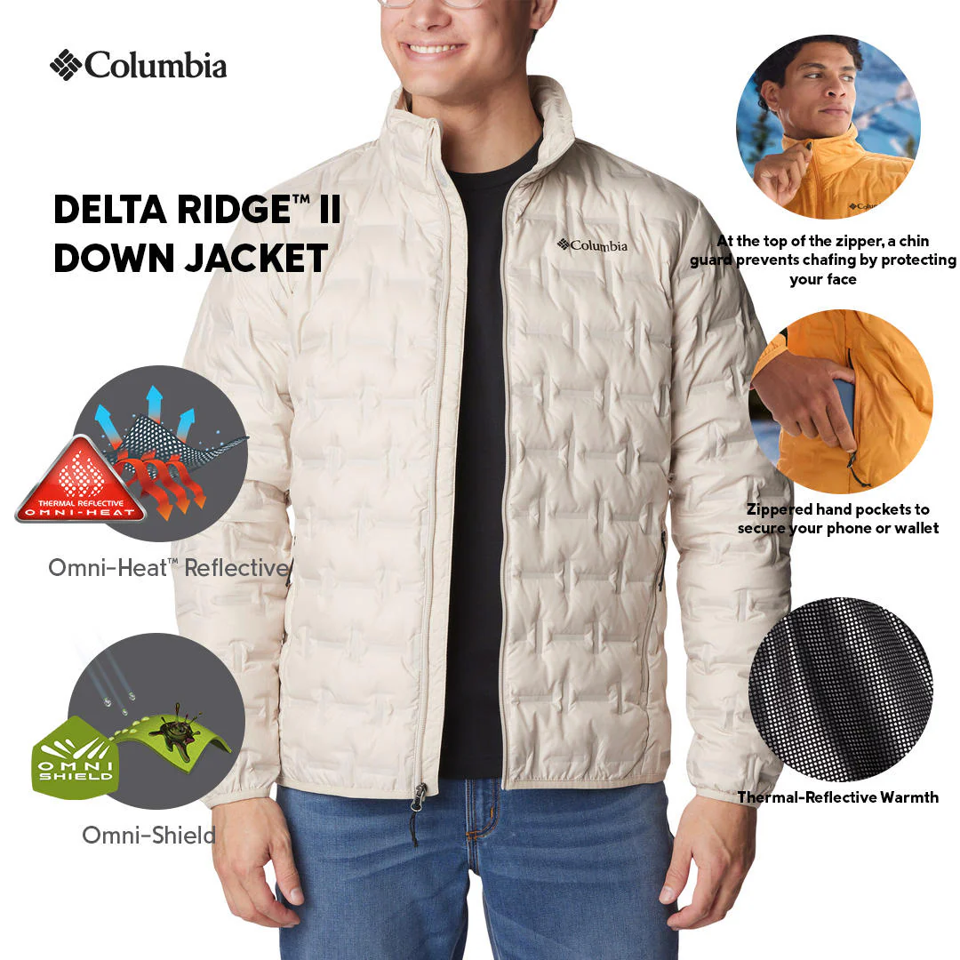 Columbia Men Brown Delta Ridge II Down Jacket - Image 2