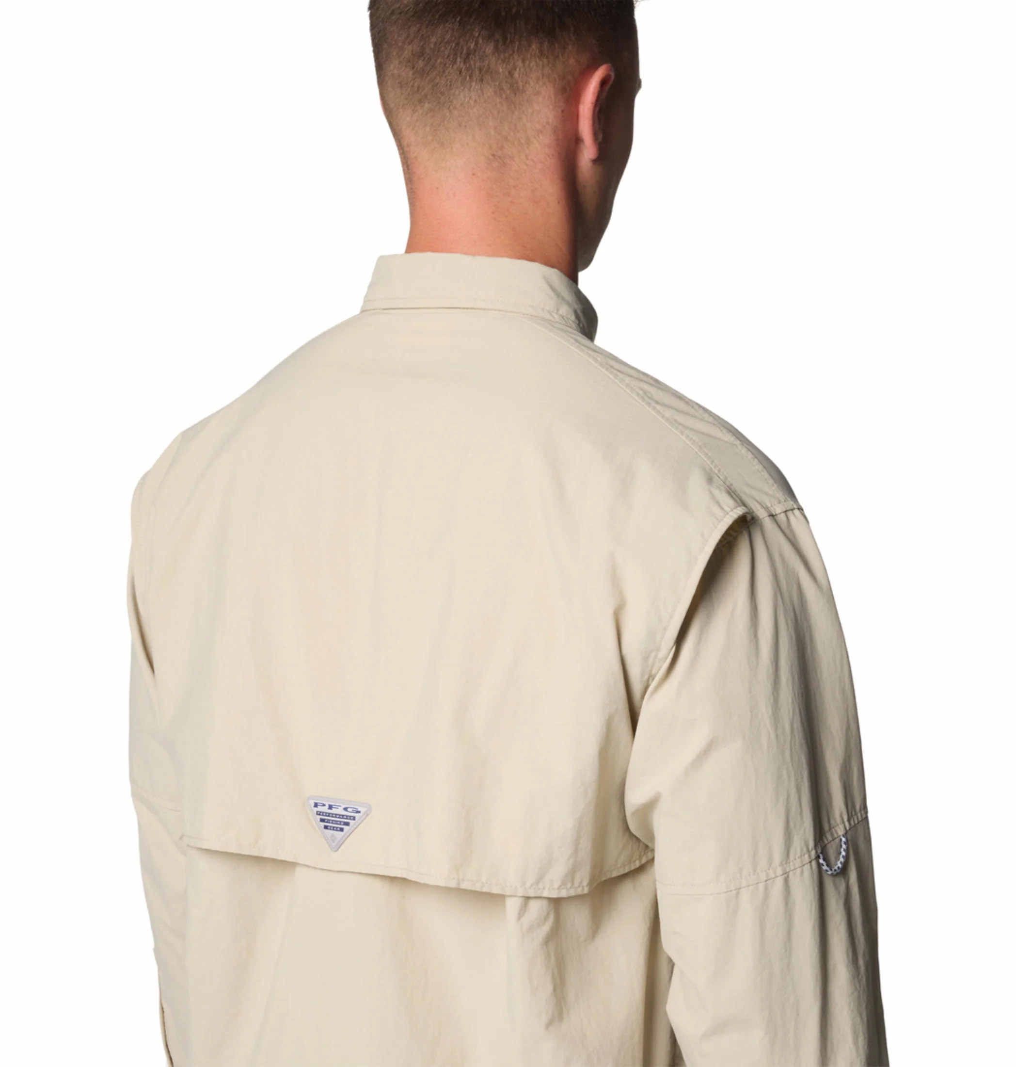 Columbia Men White Bahama II L/S Shirt (Sun Protection) - Image 8