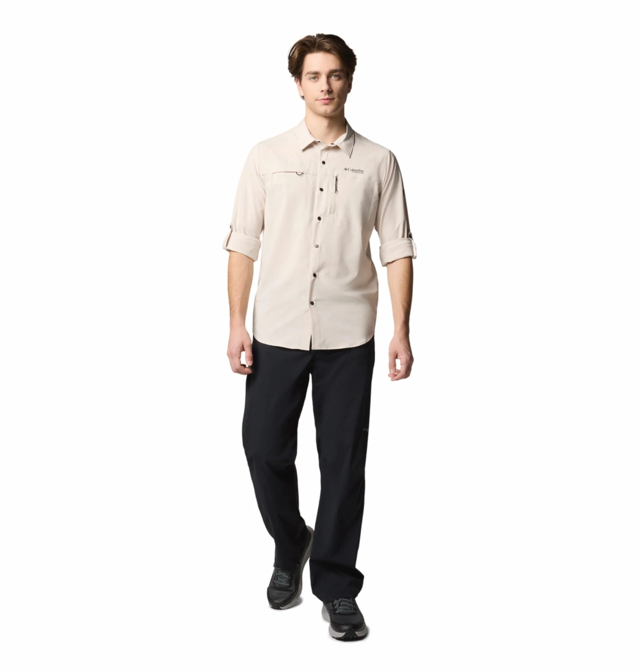 Columbia Men Brown Summit Valley Woven LS Shirt (Sun Protection) - Image 6