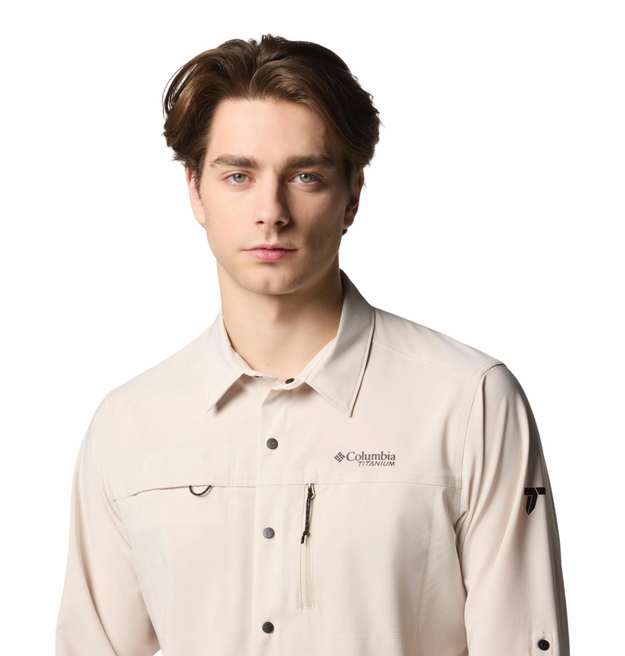 Columbia Men Brown Summit Valley Woven LS Shirt (Sun Protection) - Image 7