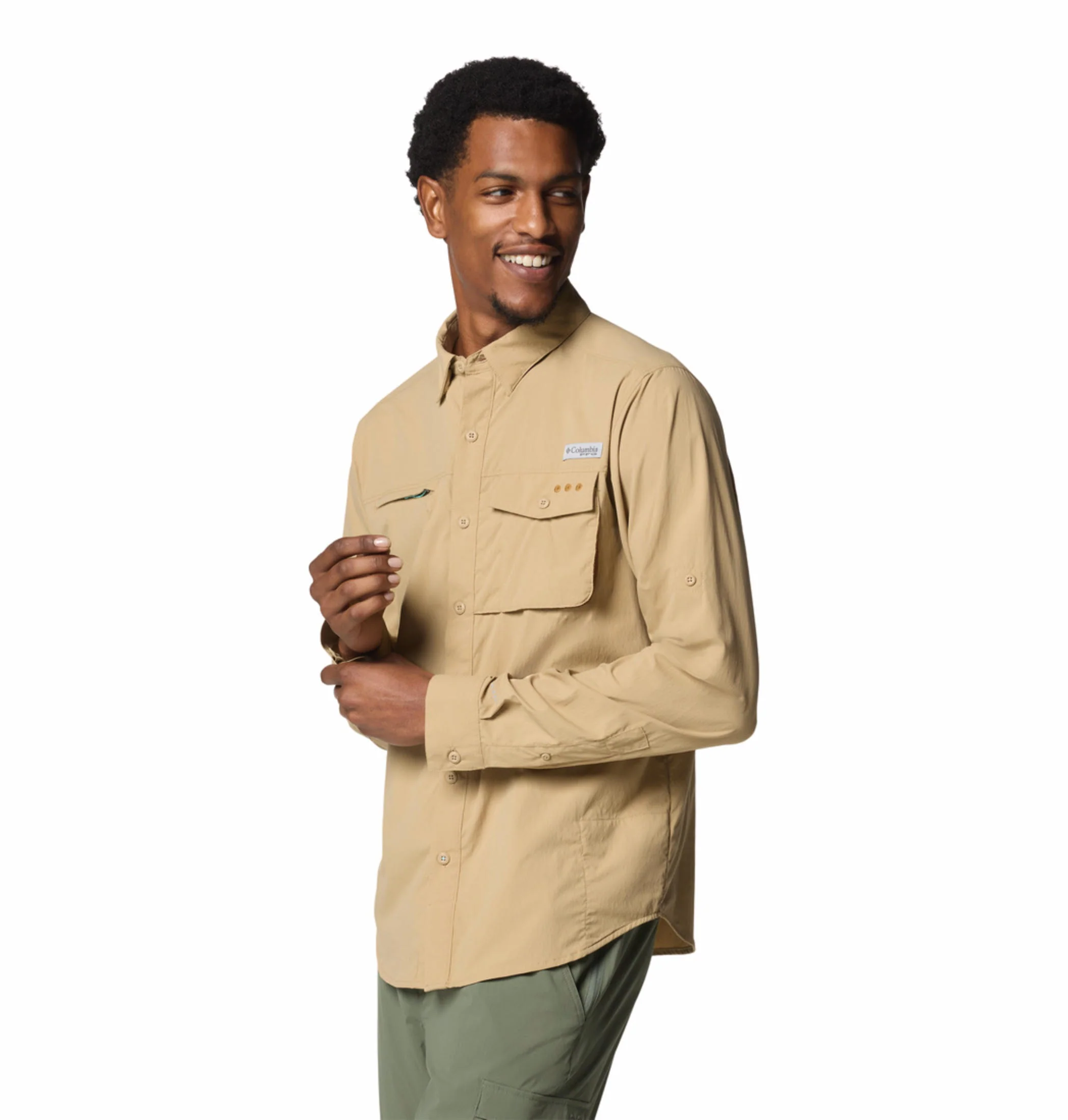 Columbia Men Brown Wild Cast Long Sleeve Shirt (Sun Protection) - Image 4