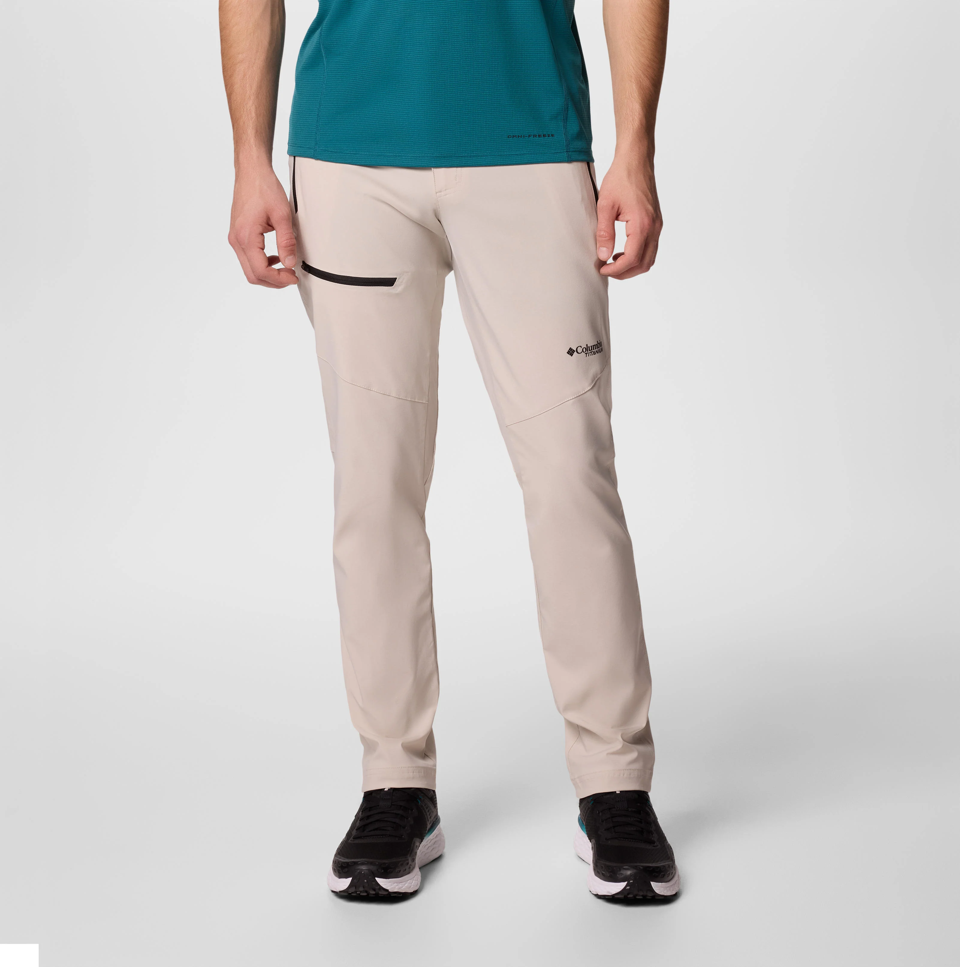 Columbia Men Brown Titan Pass Pant II (Sun Protection)