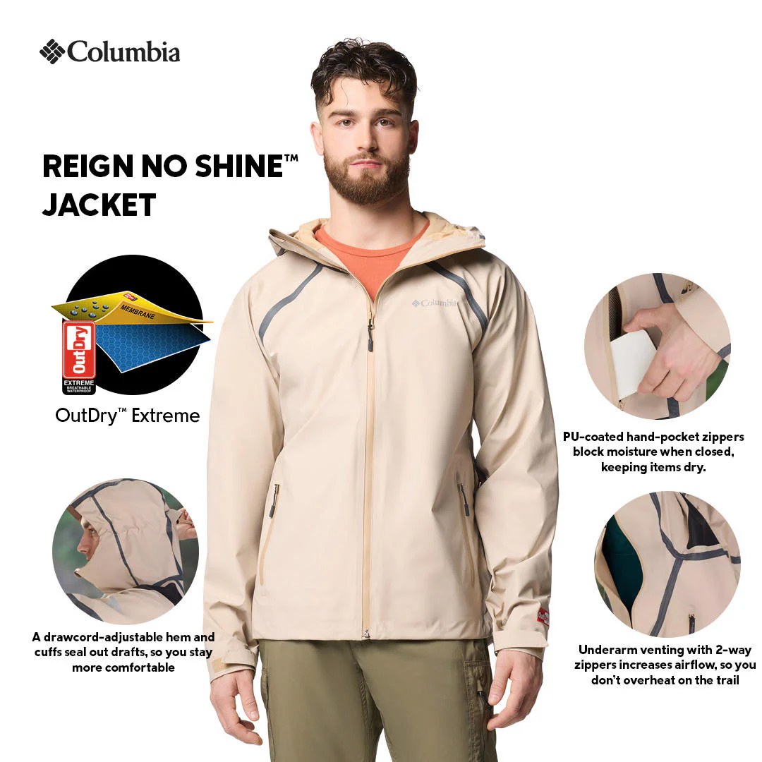 Columbia Men Brown Reign No Shine Jacket - Image 2