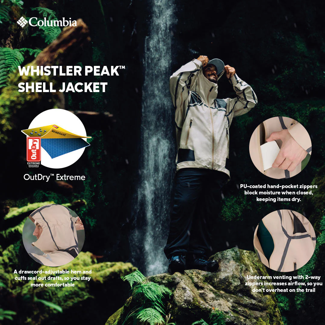 Columbia Men Brown Whistler Peak Shell - Image 2
