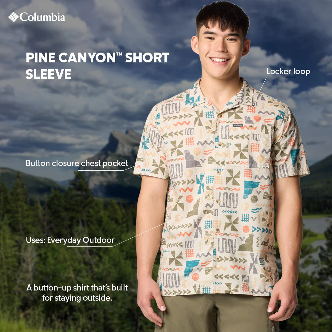 Columbia Men Brown Pine Canyon Short Sleeve - Image 2