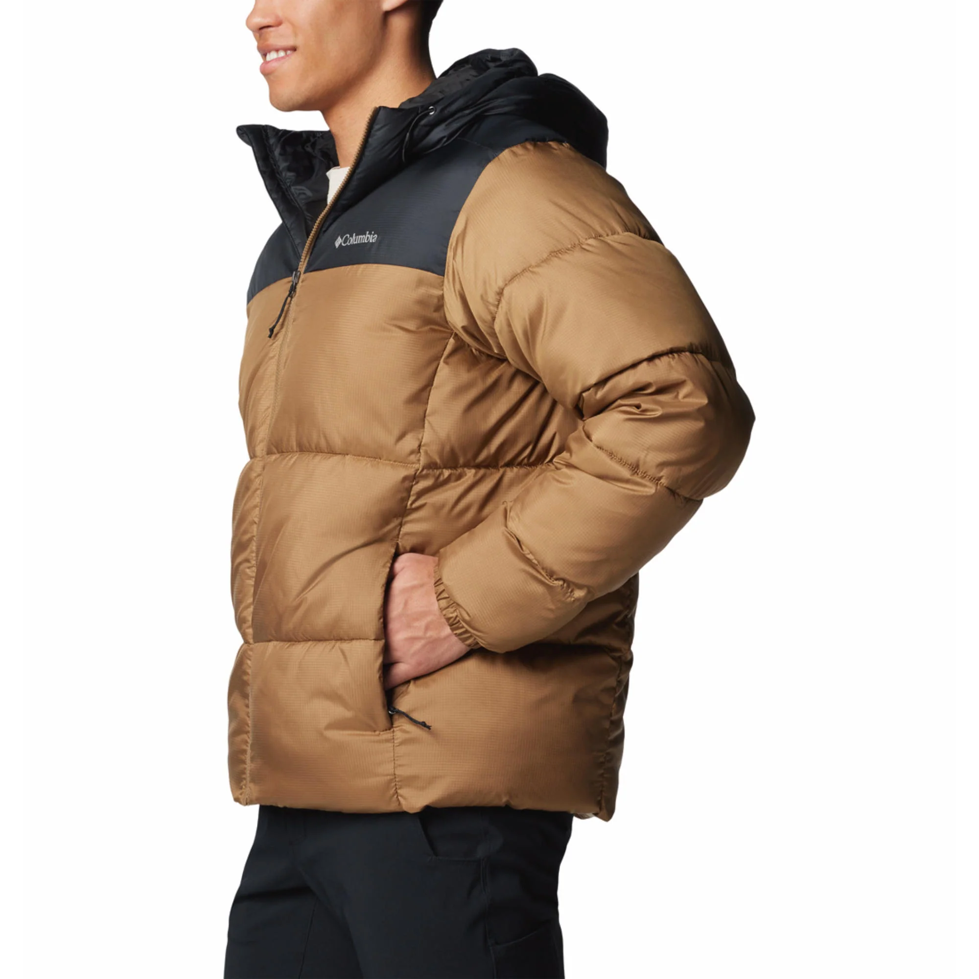 Columbia Men Brown Puffect II Hooded Jacket - Image 3