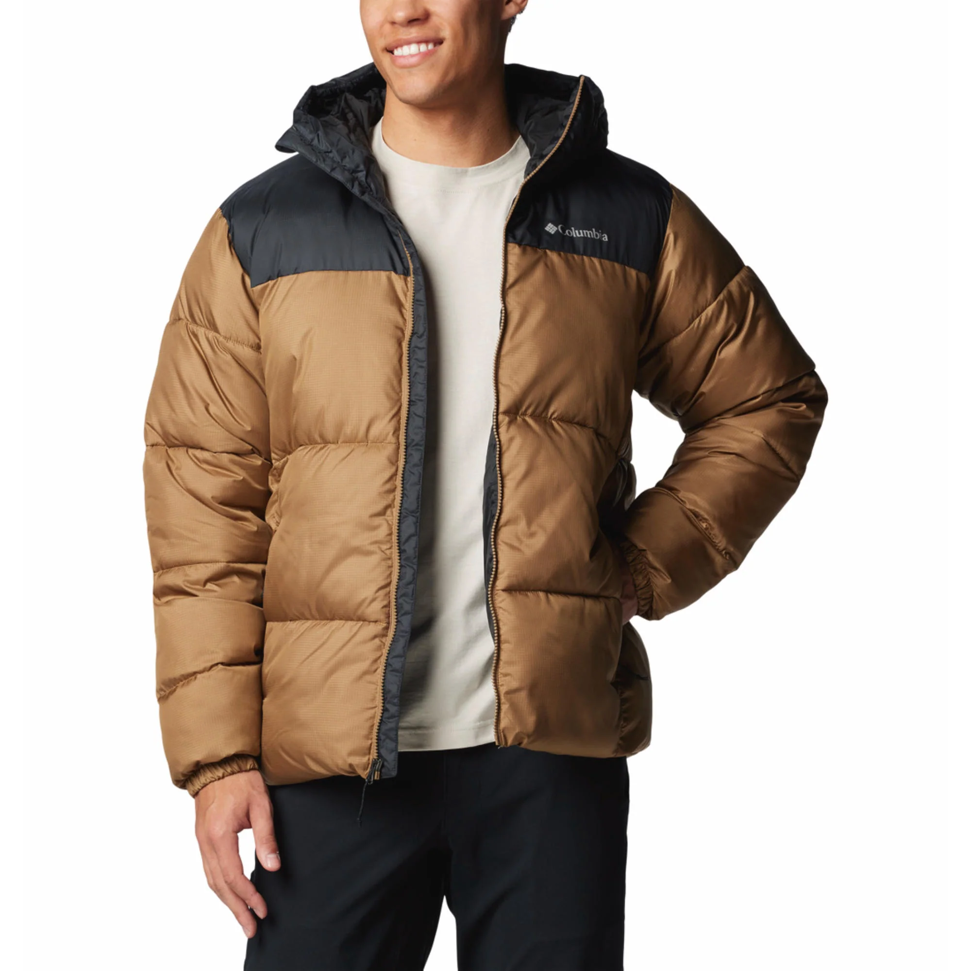 Columbia Men Brown Puffect II Hooded Jacket - Image 4