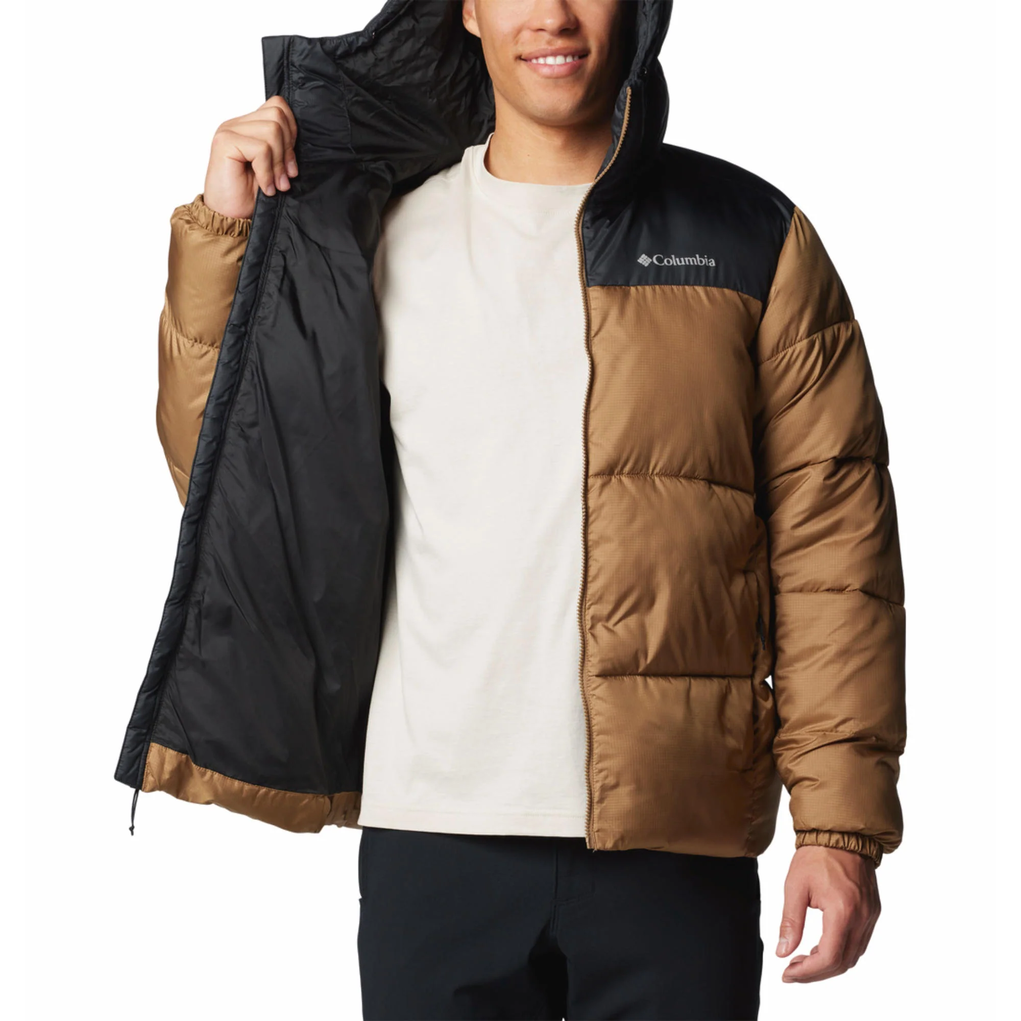 Columbia Men Brown Puffect II Hooded Jacket - Image 5