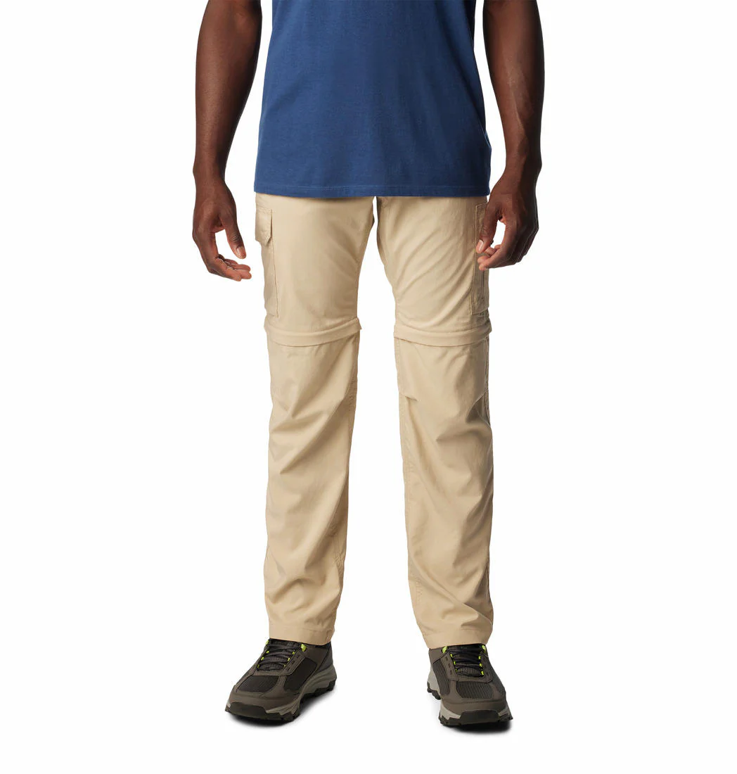 Columbia Men Brown Silver Ridge Utility Convertible Pant (Sun Protection)