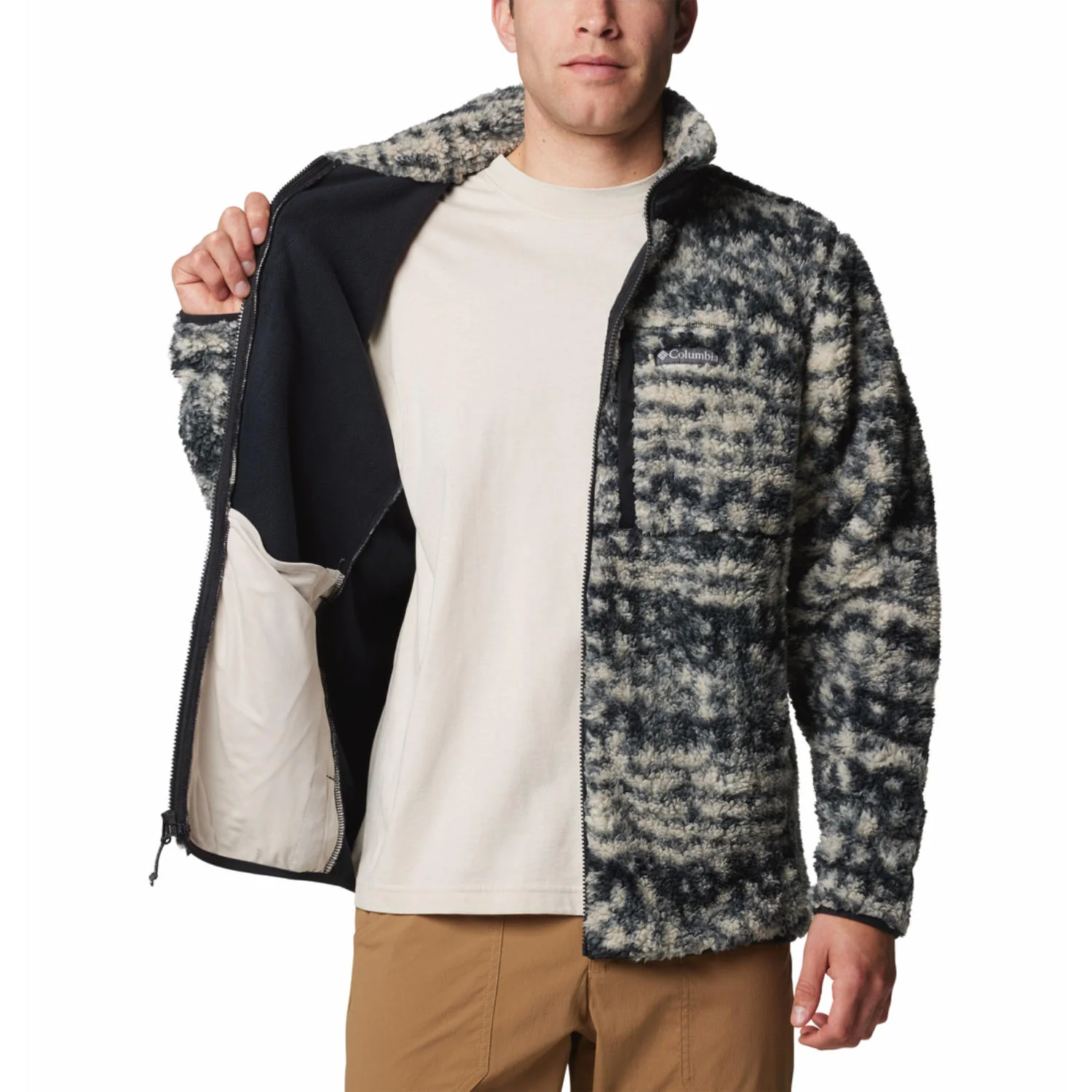 Columbia Men Brown Winter Pass Printed Fleece II - Image 5