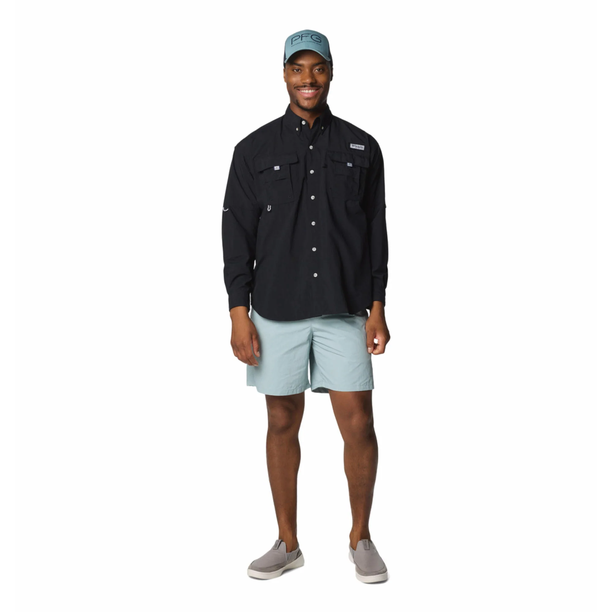 Columbia Men Black Bahama II L/S Shirt (Sun Protection) - Image 4