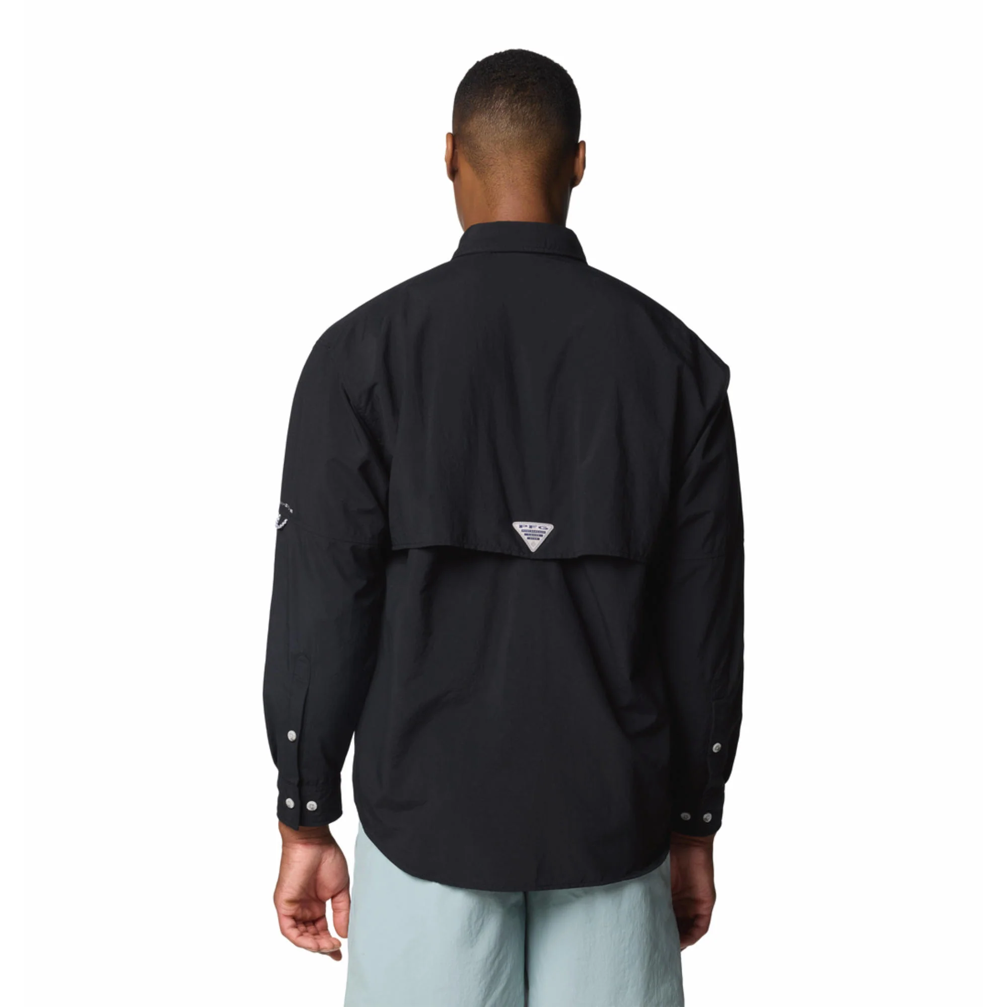 Columbia Men Black Bahama II L/S Shirt (Sun Protection) - Image 5