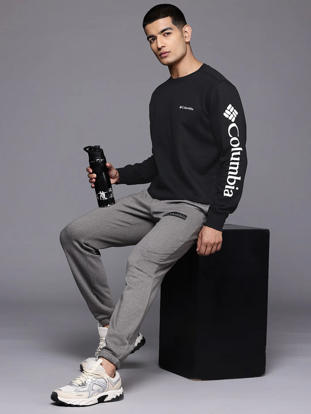 Columbia Men Black Beaumount Crew - Image 4