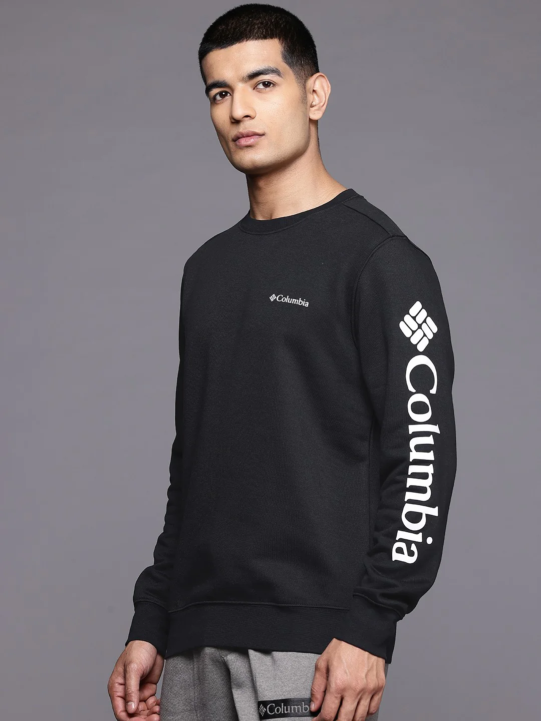 Columbia Men Black Beaumount Crew - Image 6