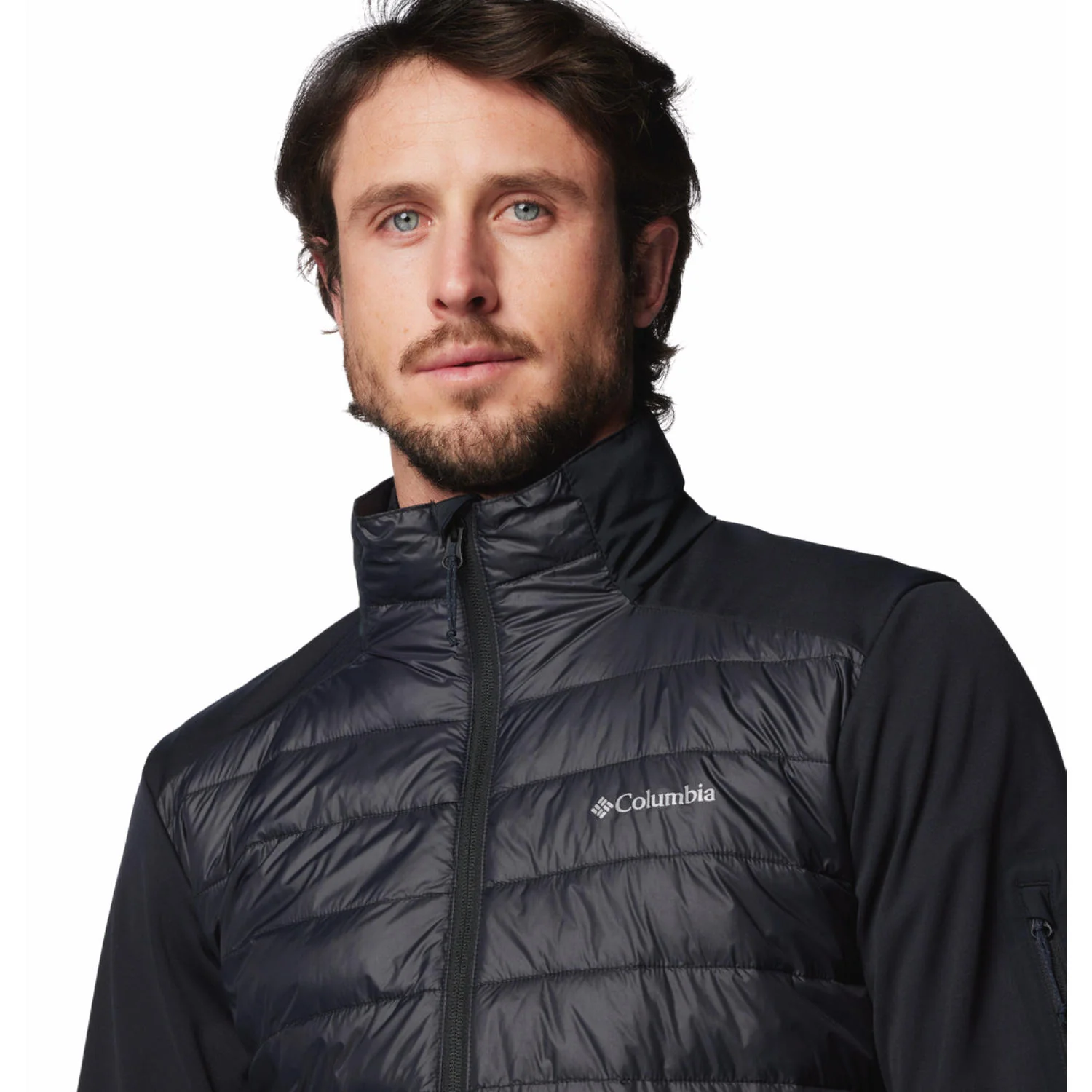 Columbia Men Black Columbia Tech Hybrid Softshell - Image 6