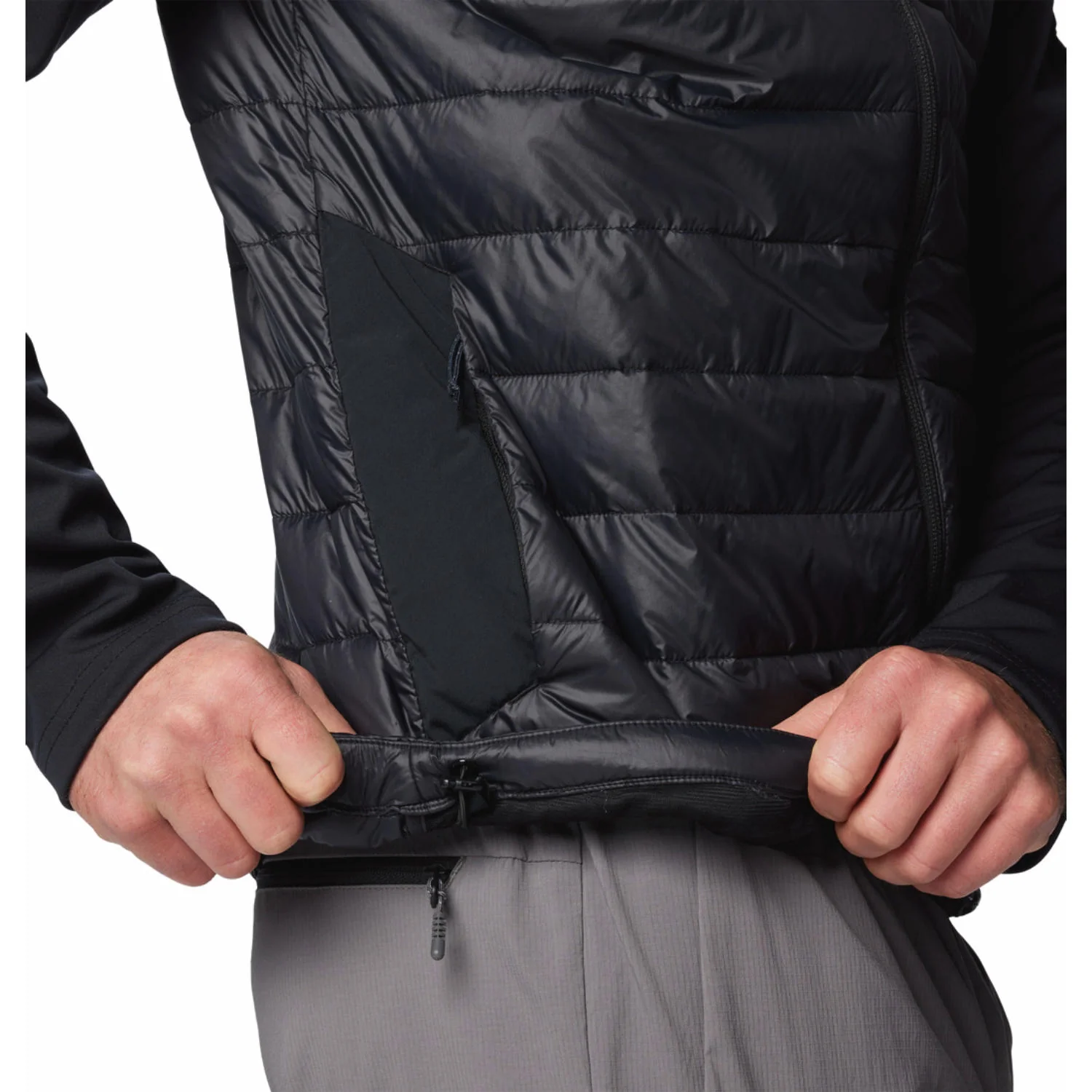 Columbia Men Black Columbia Tech Hybrid Softshell - Image 7